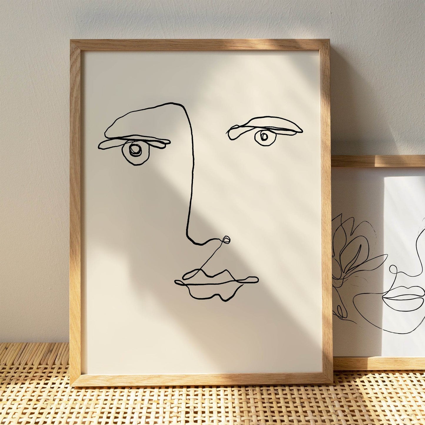 Line Art Face Drawing Print - HypeSheriff Europe