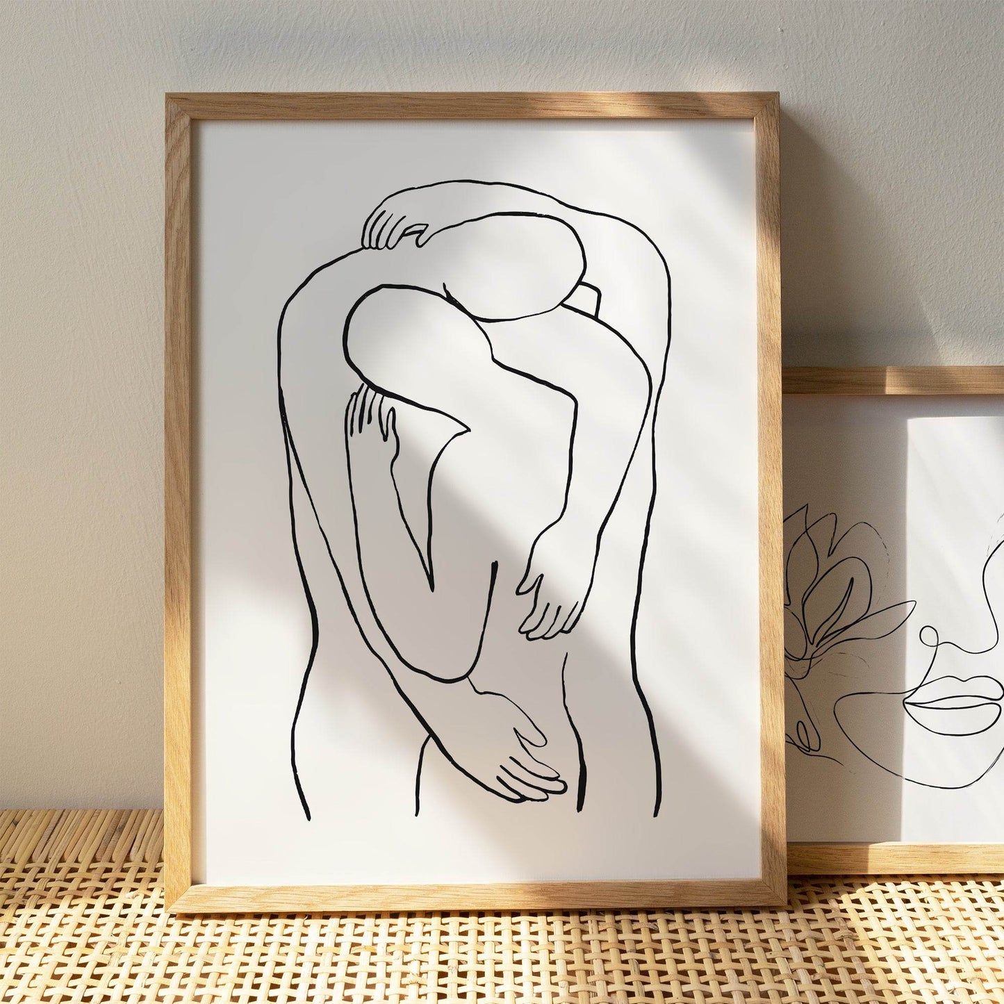 Line Art Couple Poster - HypeSheriff Europe