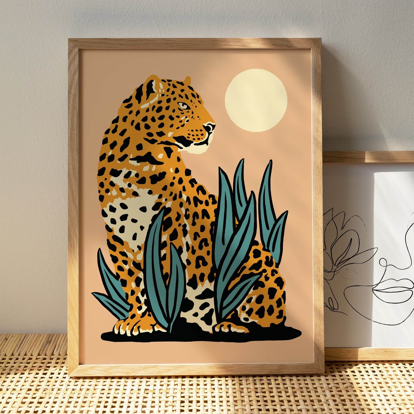 Bohemian Leopard Wall Art Print - HypeSheriff Europe