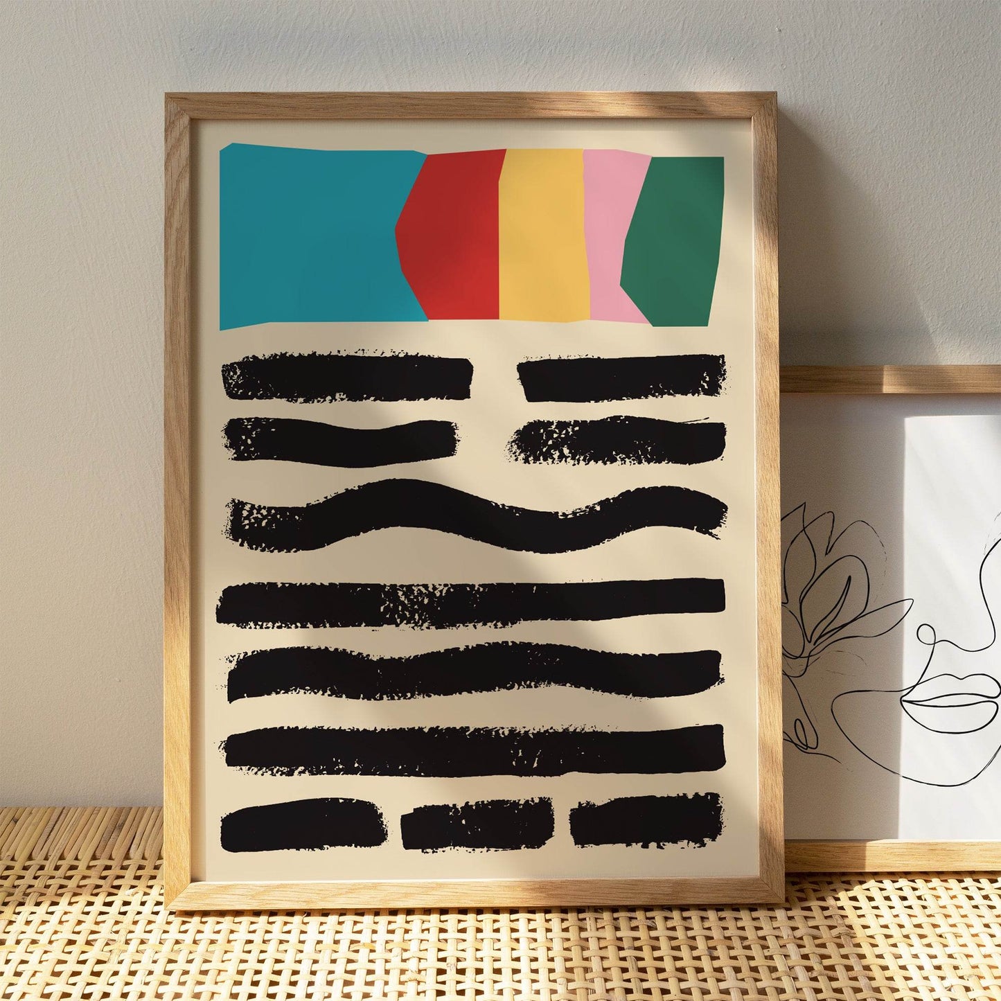 Abstract Mid-Century Painting Print - HypeSheriff Europe