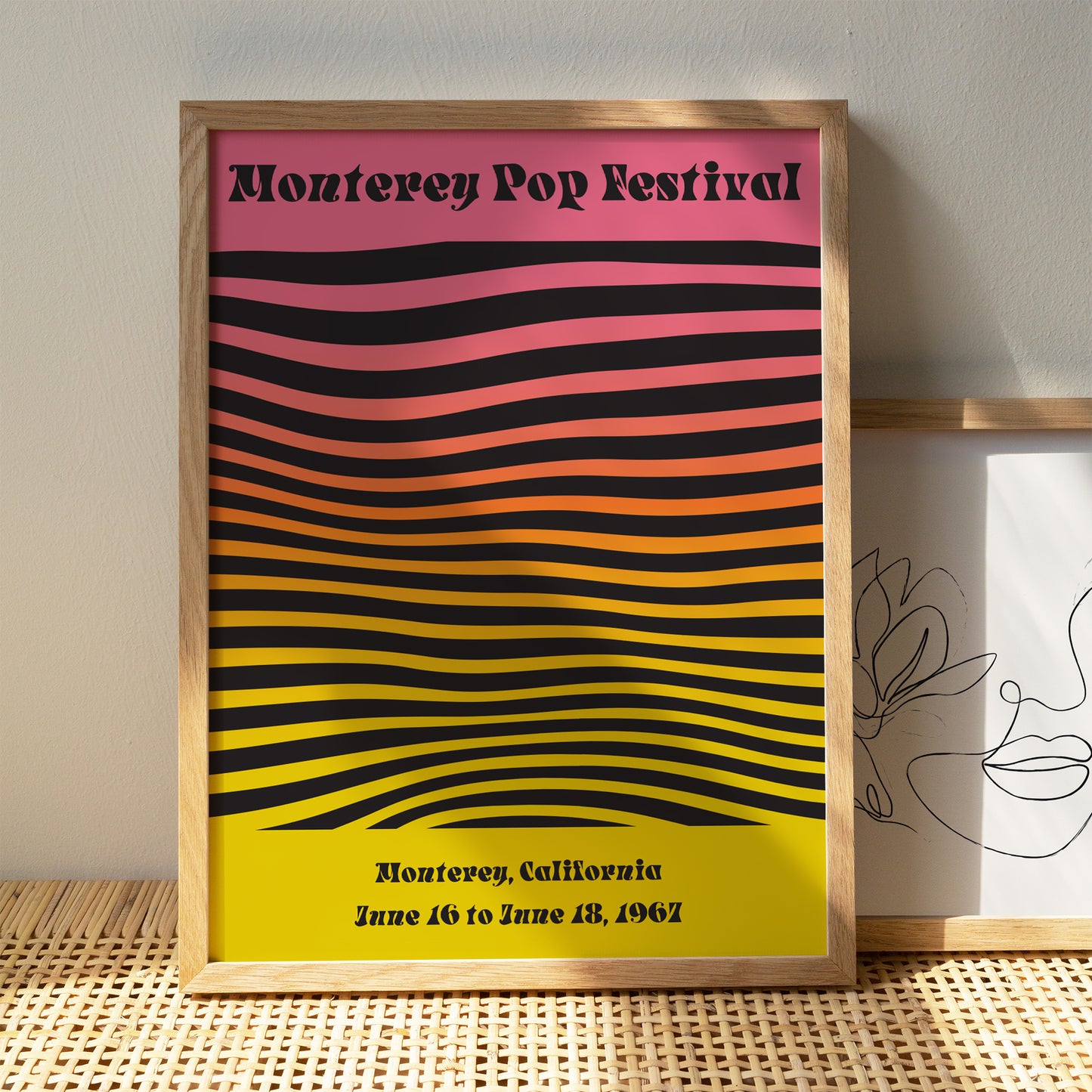 Monterey Pop Festival 1967 Vintage Poster