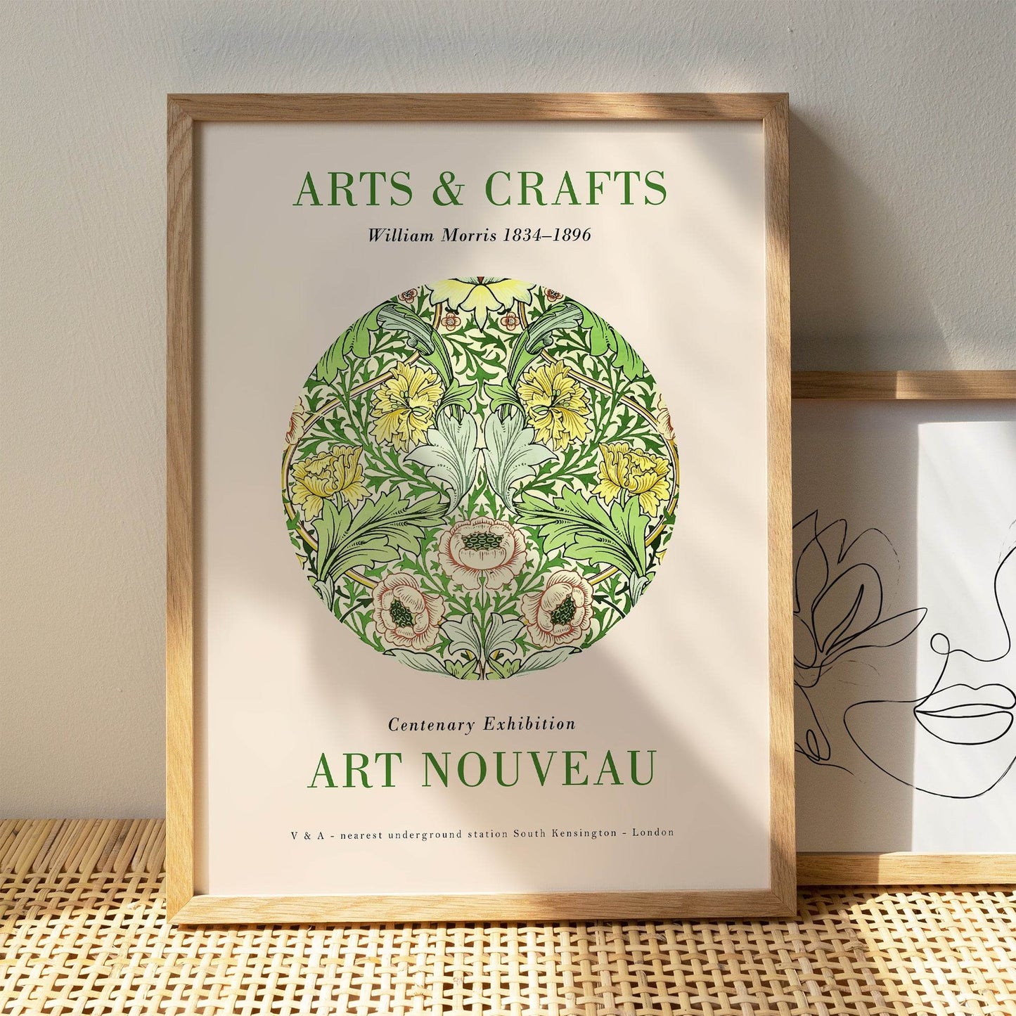 Art Nouveau Floral Poster - HypeSheriff Europe