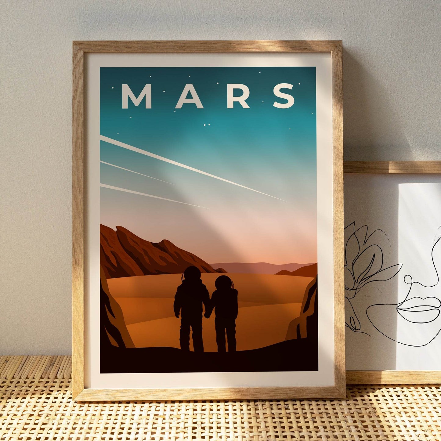 Minimal Mars Poster - Space Travel Nerd - HypeSheriff Europe