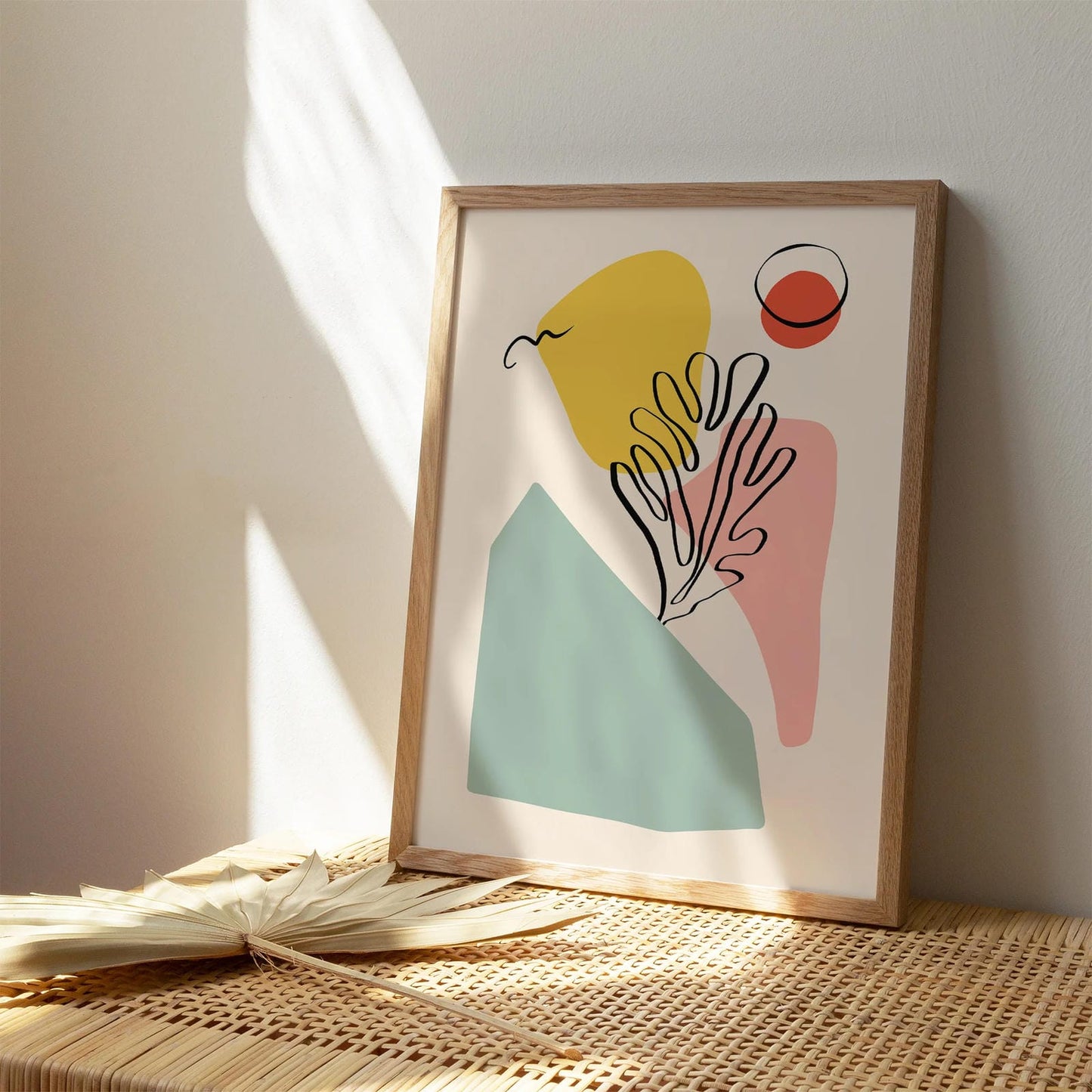 Contemporary Floral Composition Poster