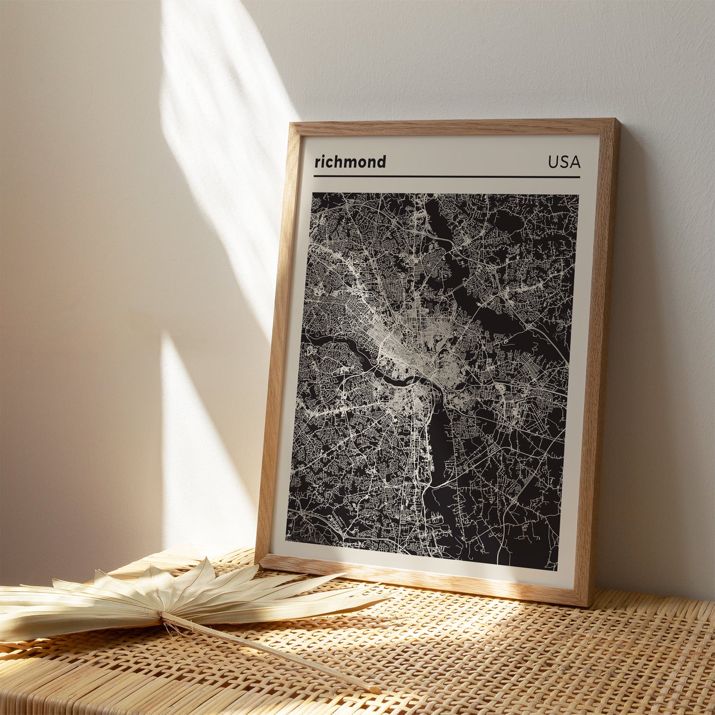 Richmond - USA, City Map Poster