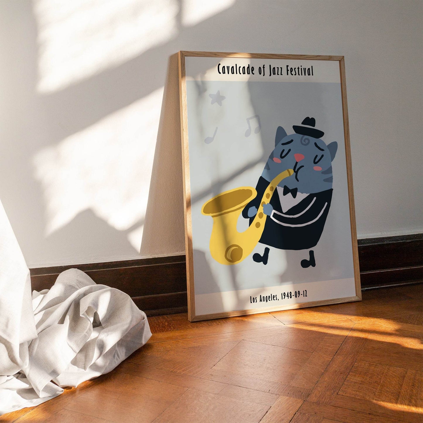 Jazz Festival Cat Poster - HypeSheriff Europe