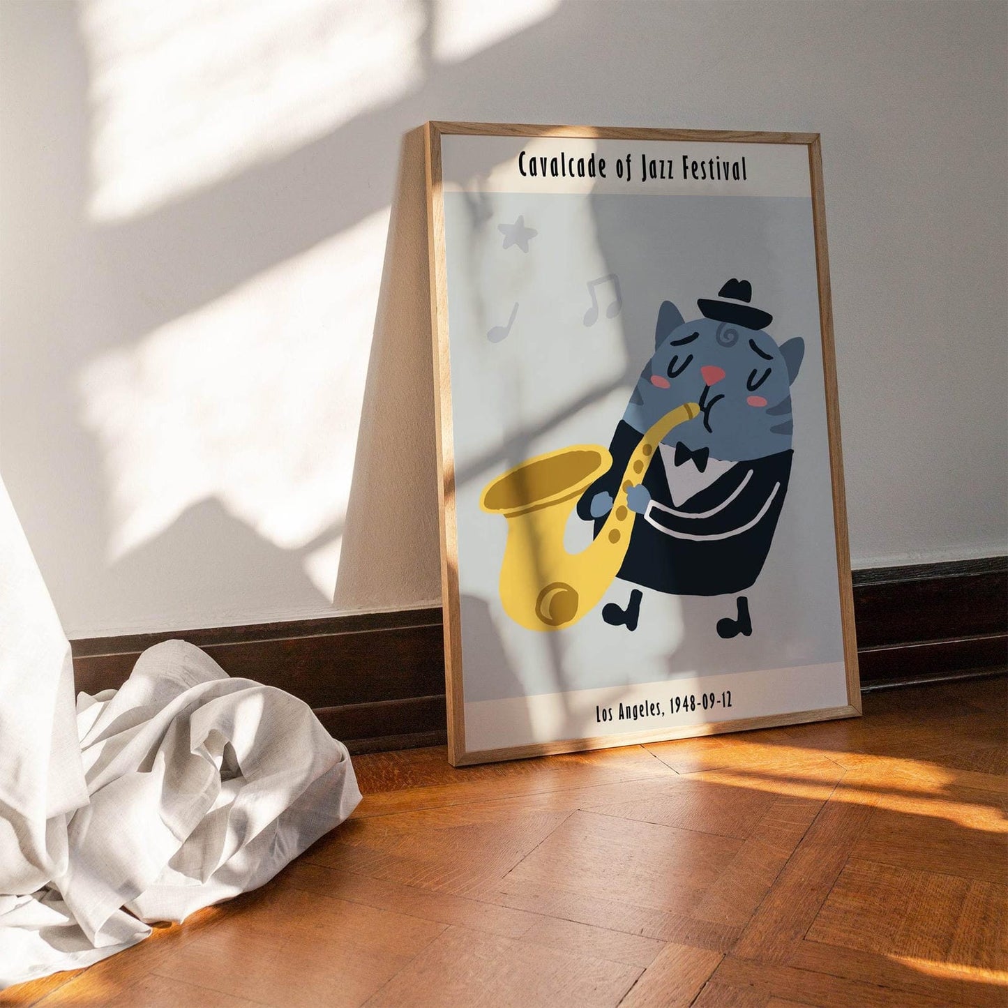 Jazz Festival Cat Poster - HypeSheriff Europe