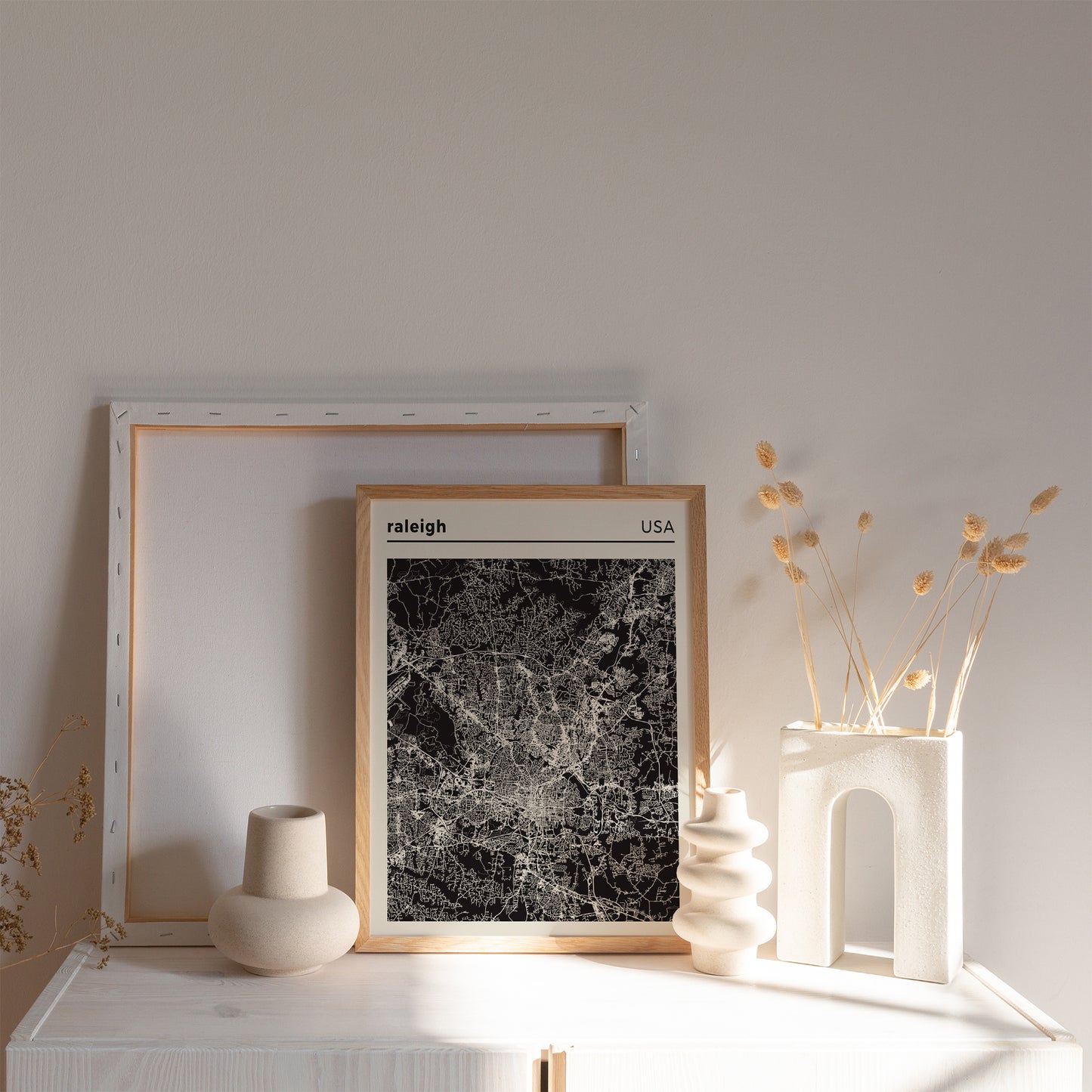 Raleigh, North Carolina - Map Poster