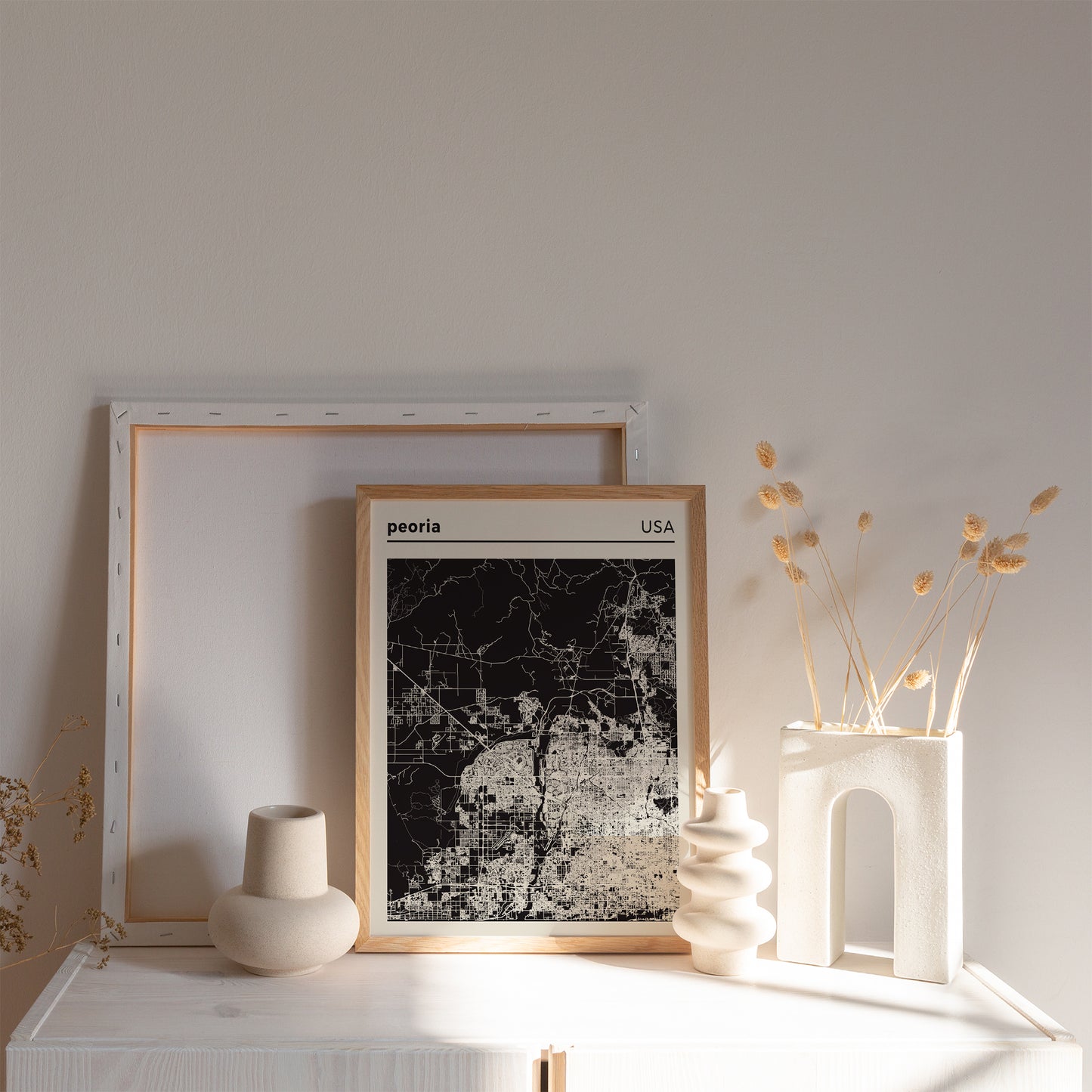 Peoria, USA - City Map Poster