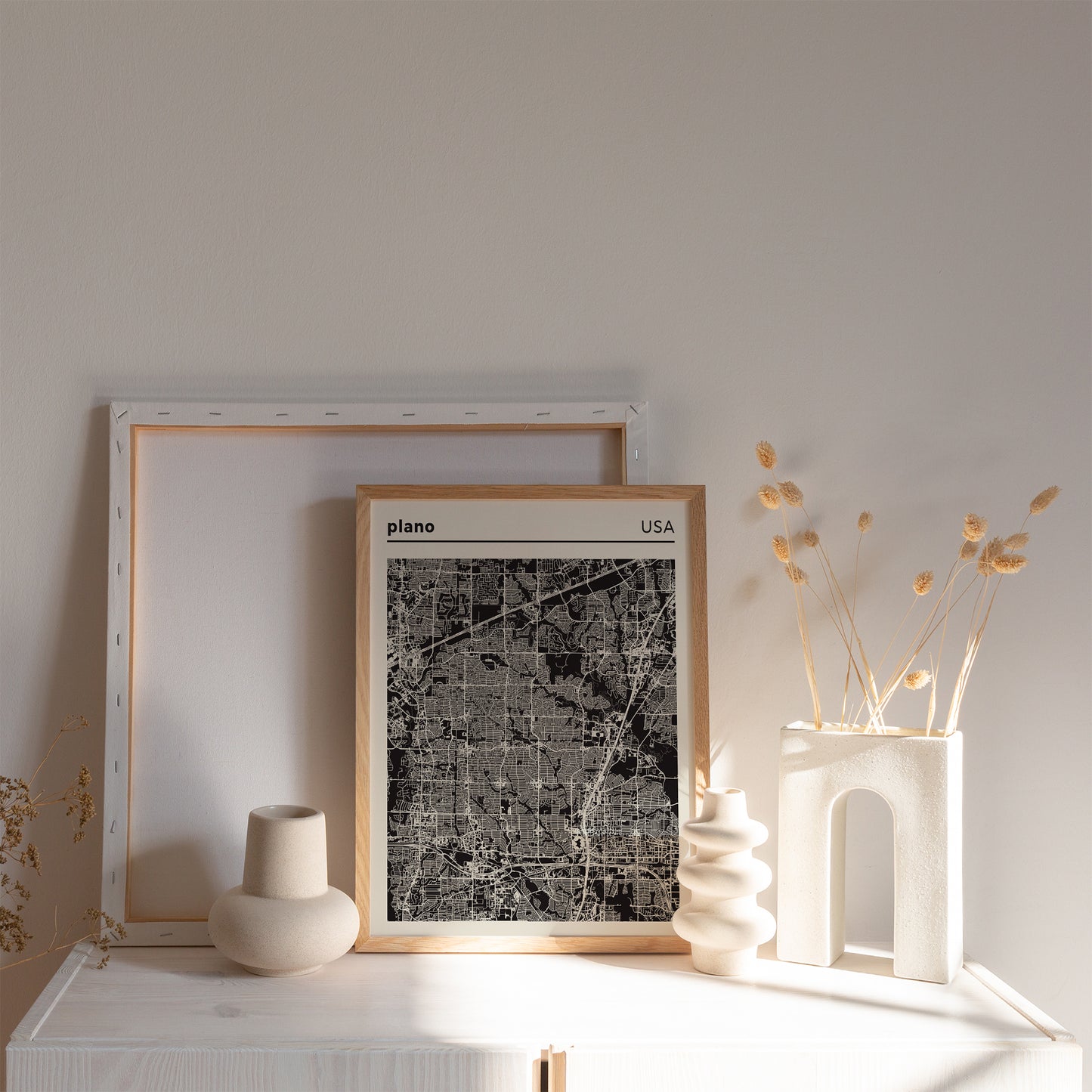 Plano, Texas - City Map Poster
