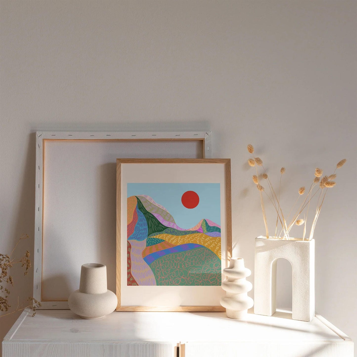 Travel Lover, Colorful Mountains Poster