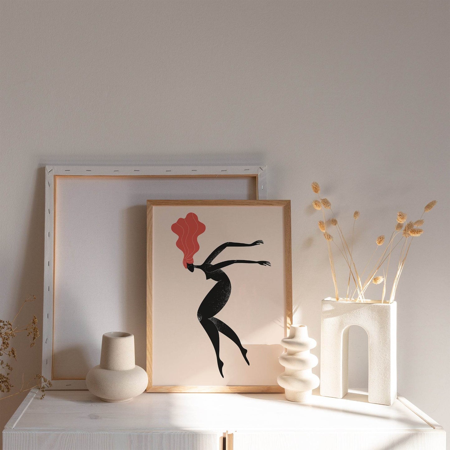 Woman Silhouette Art Print - HypeSheriff Europe