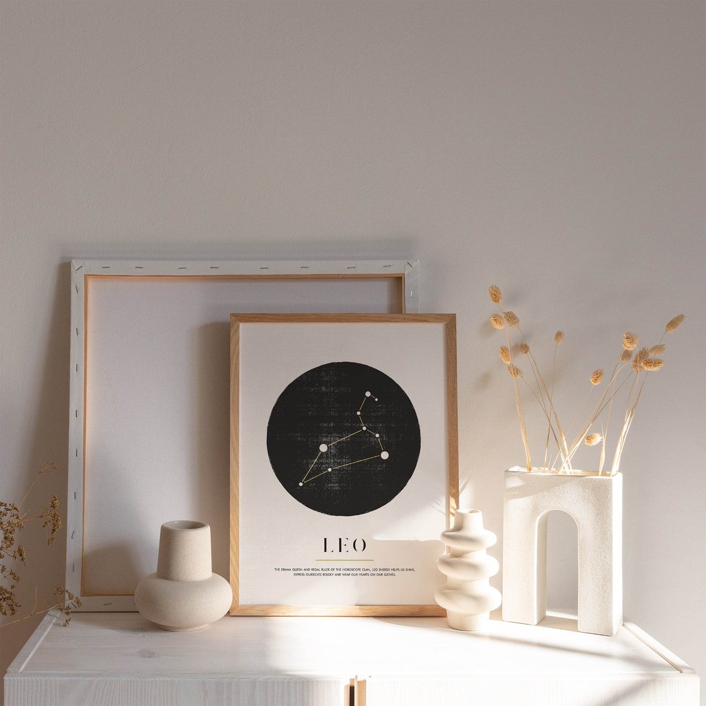 Leo Zodiac Art Print - HypeSheriff Europe