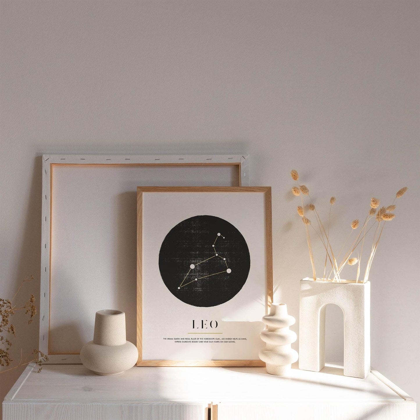 Leo Zodiac Art Print - HypeSheriff Europe