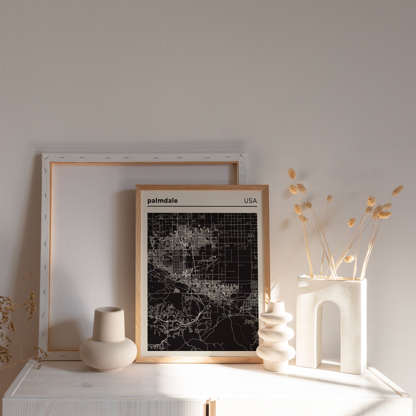 Palmdale, CA - City Map Poster