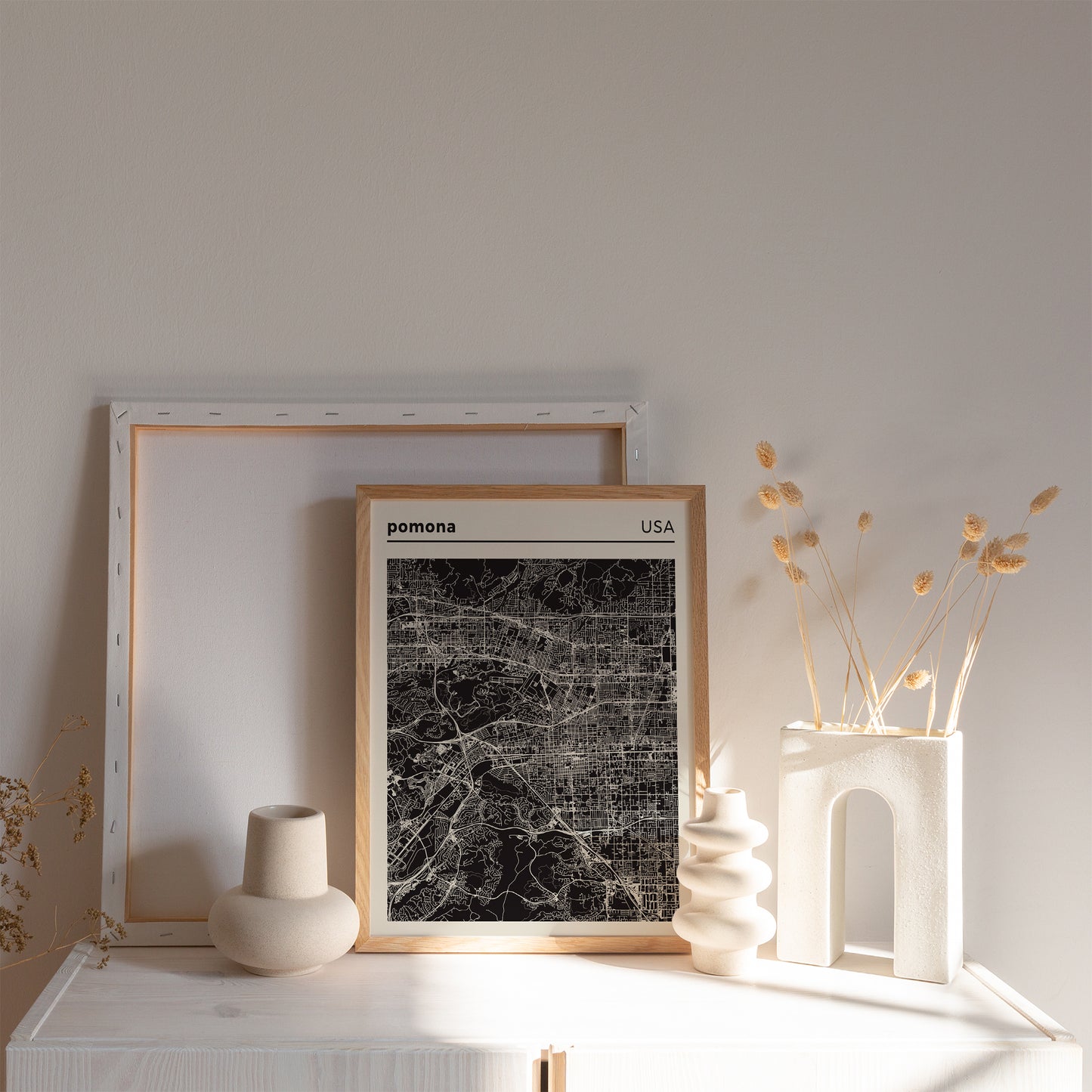 Pomona, California - City Map Poster