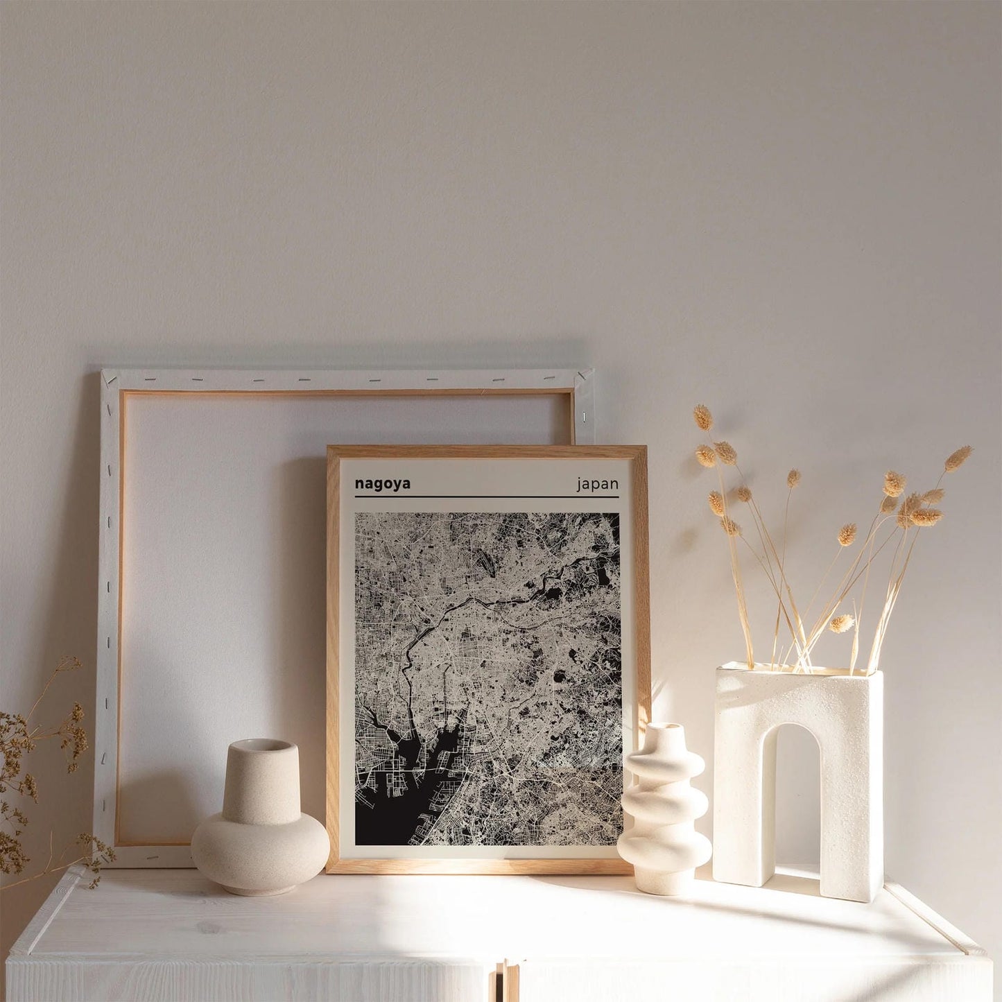 Nagoya, Japan - City Poster - Map Art Print