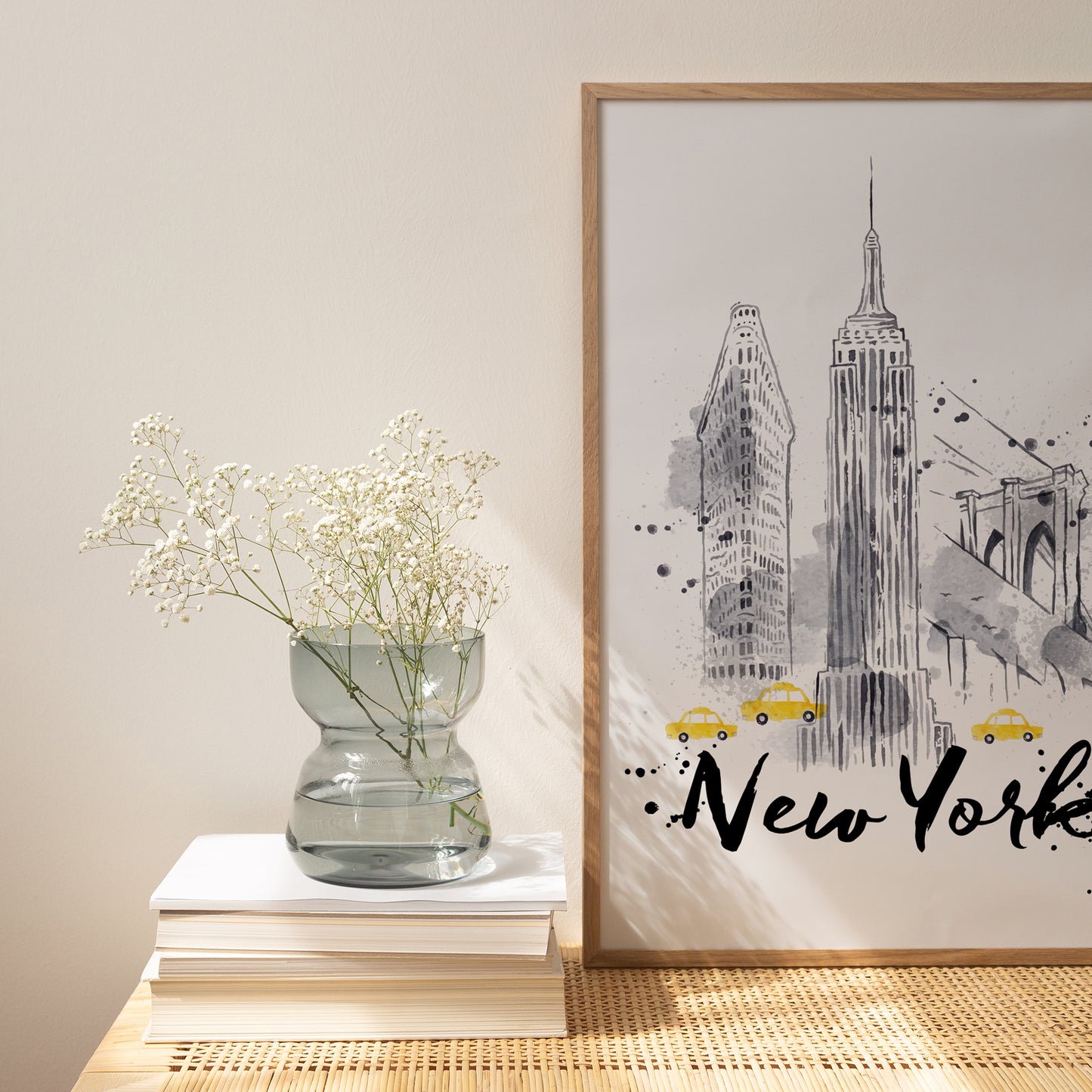 Watercolor New York City Illustration - Giclee Art Print
