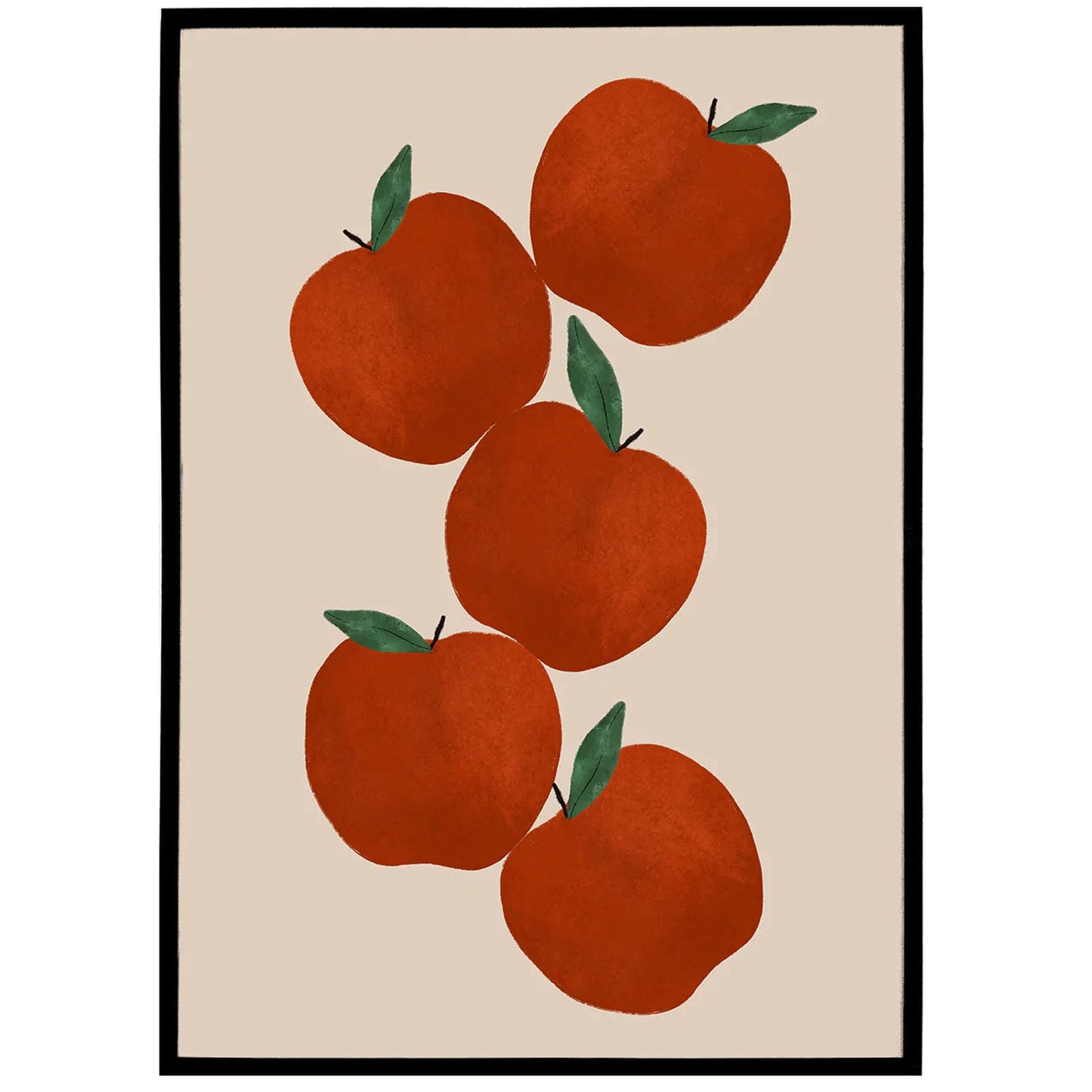 Vintage Apples Kitchen Poster