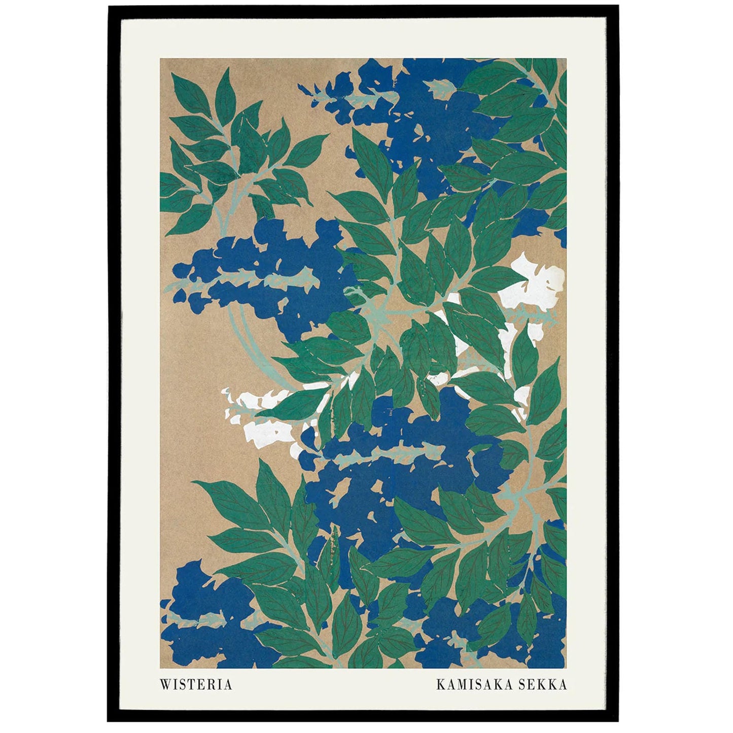 Wisteria, Kamisaka Sekka Poster