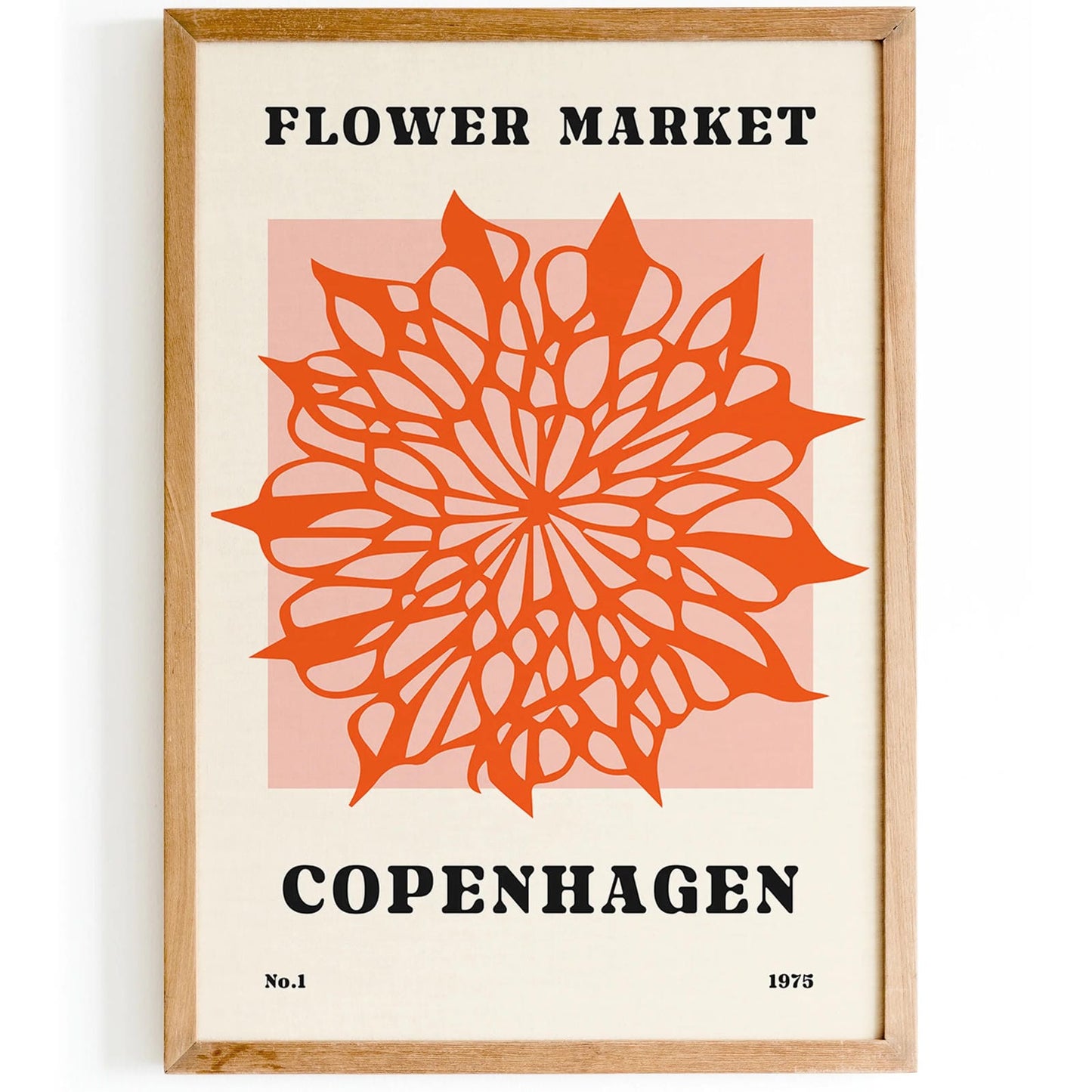 Flower Market Copenhagen Poster