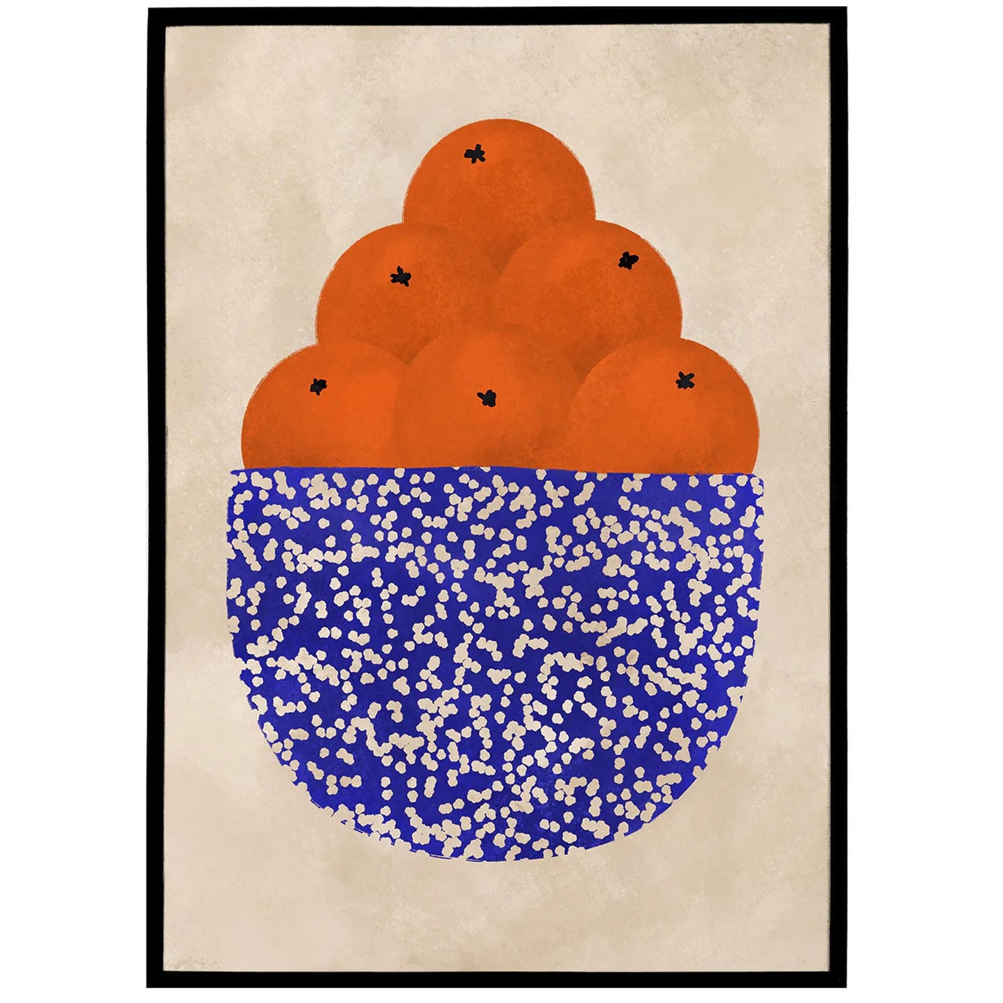 Bowl of Oranges Poster