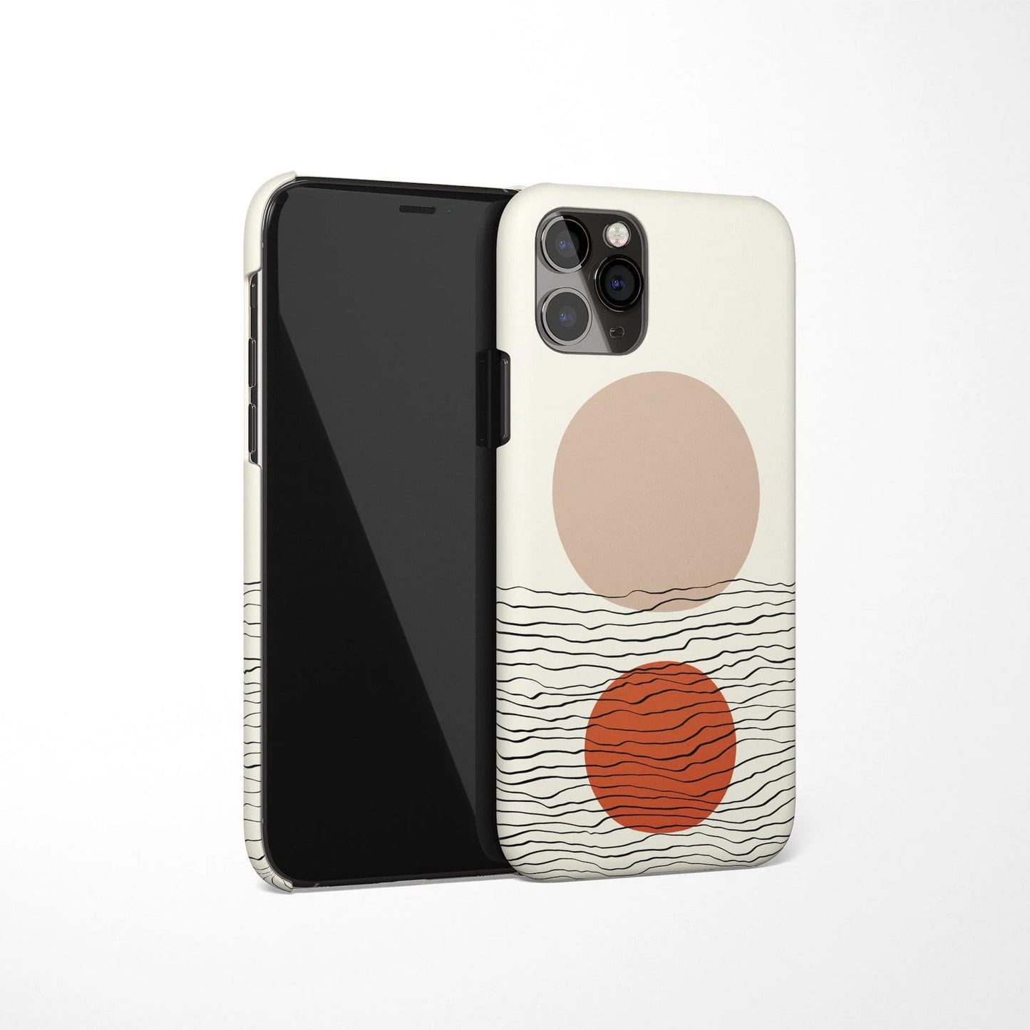 Beige Drawing iPhone Case 2