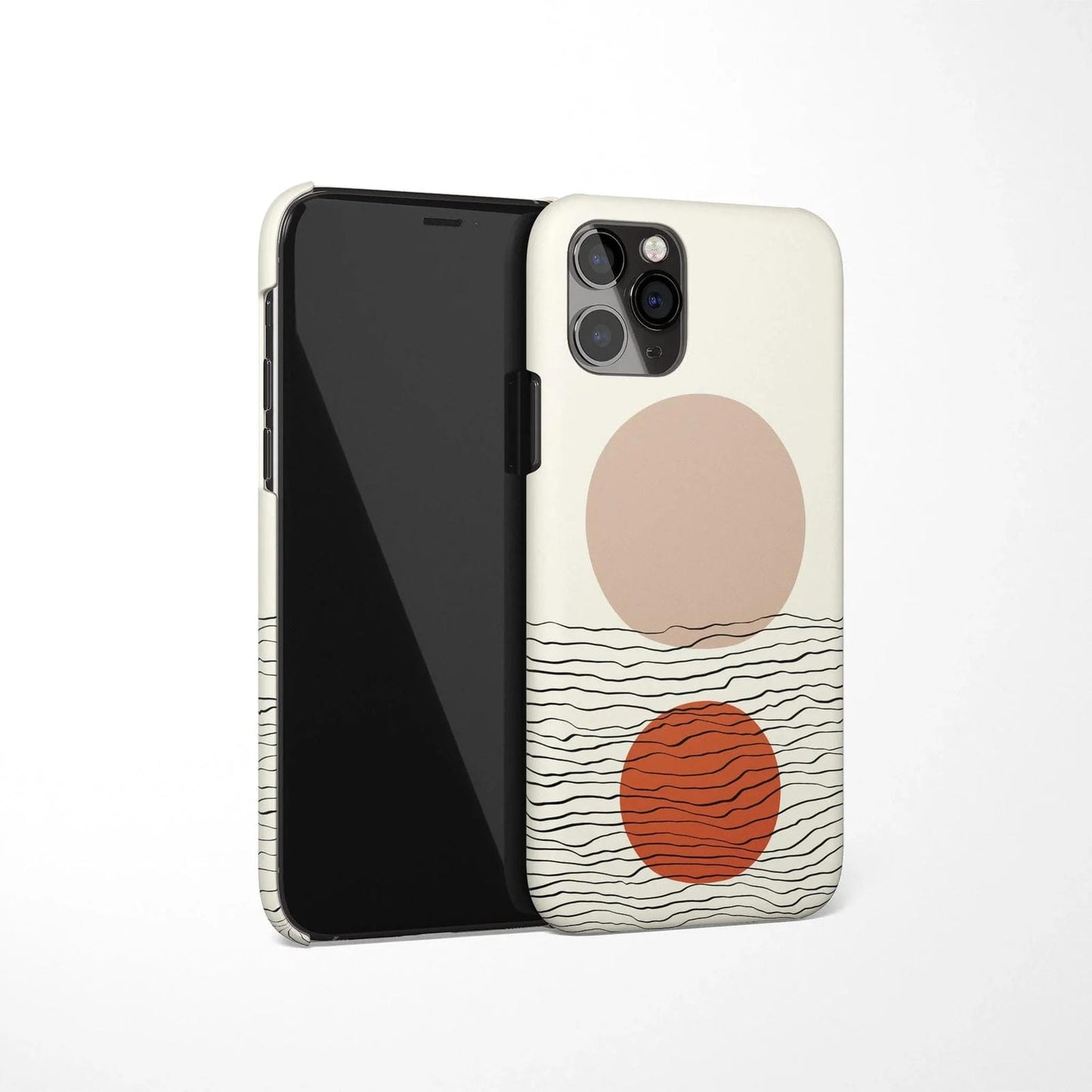 Beige Drawing iPhone Case 2