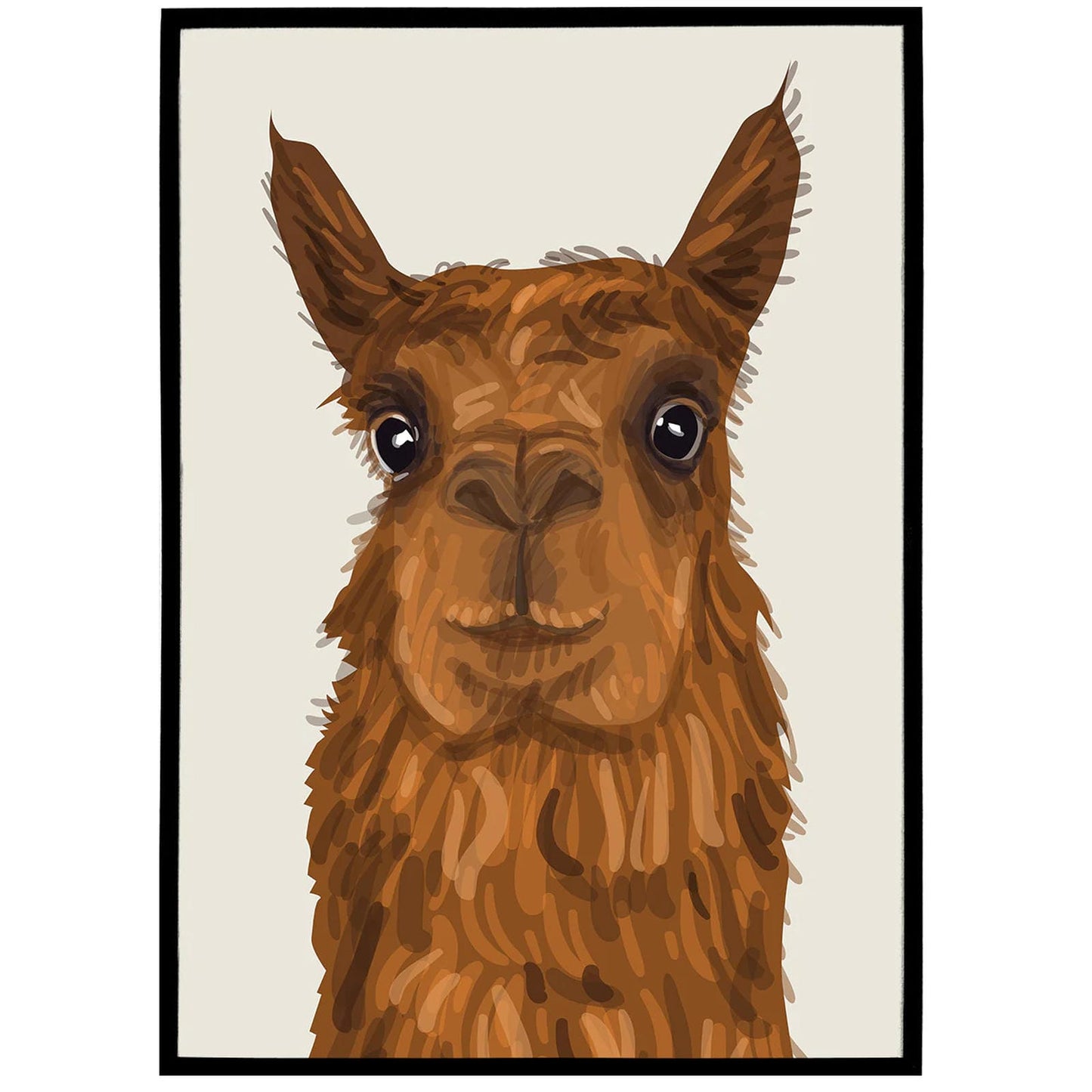 Cute Alpaca Print