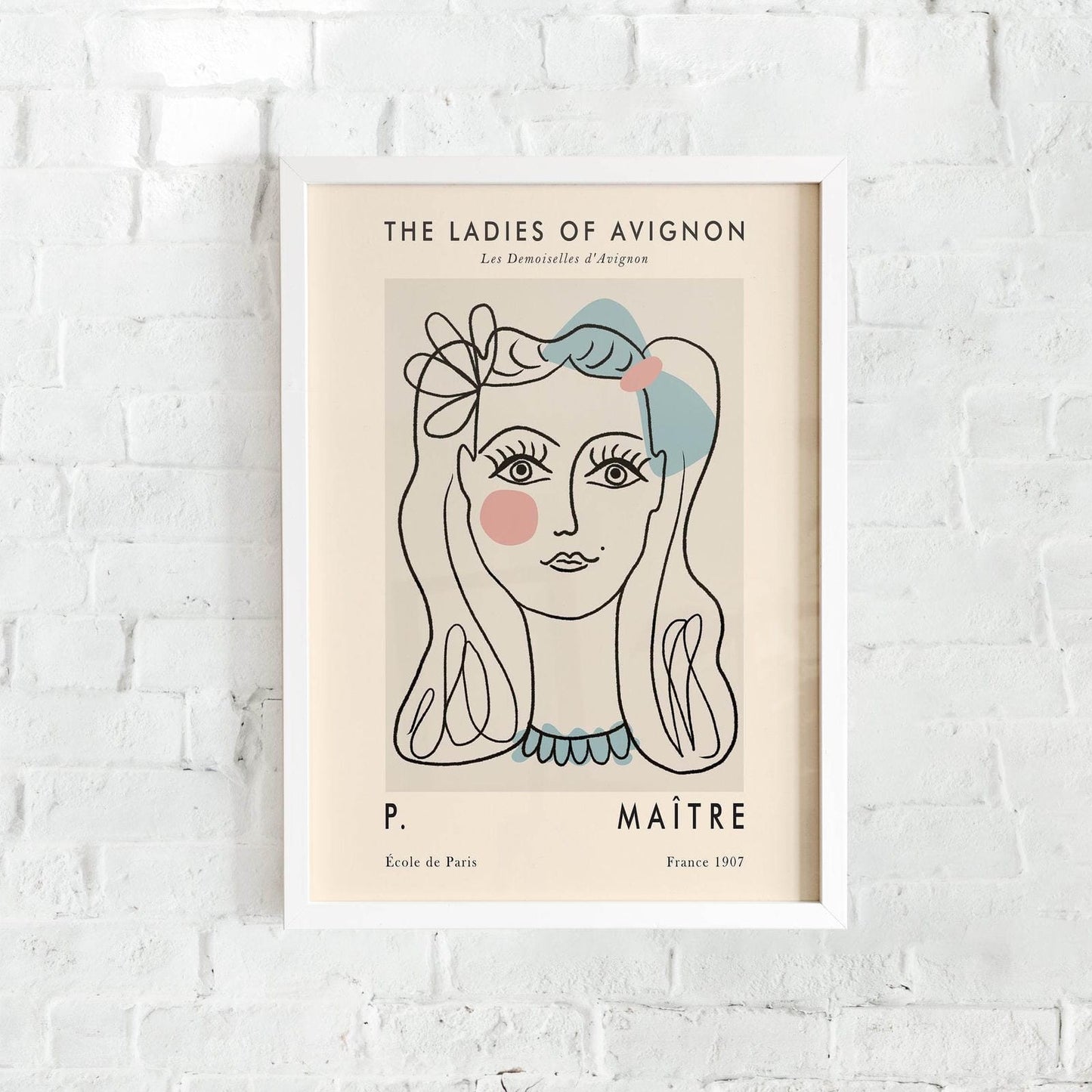 Line Art - The Ladies of Avignon - Poster - HypeSheriff Europe