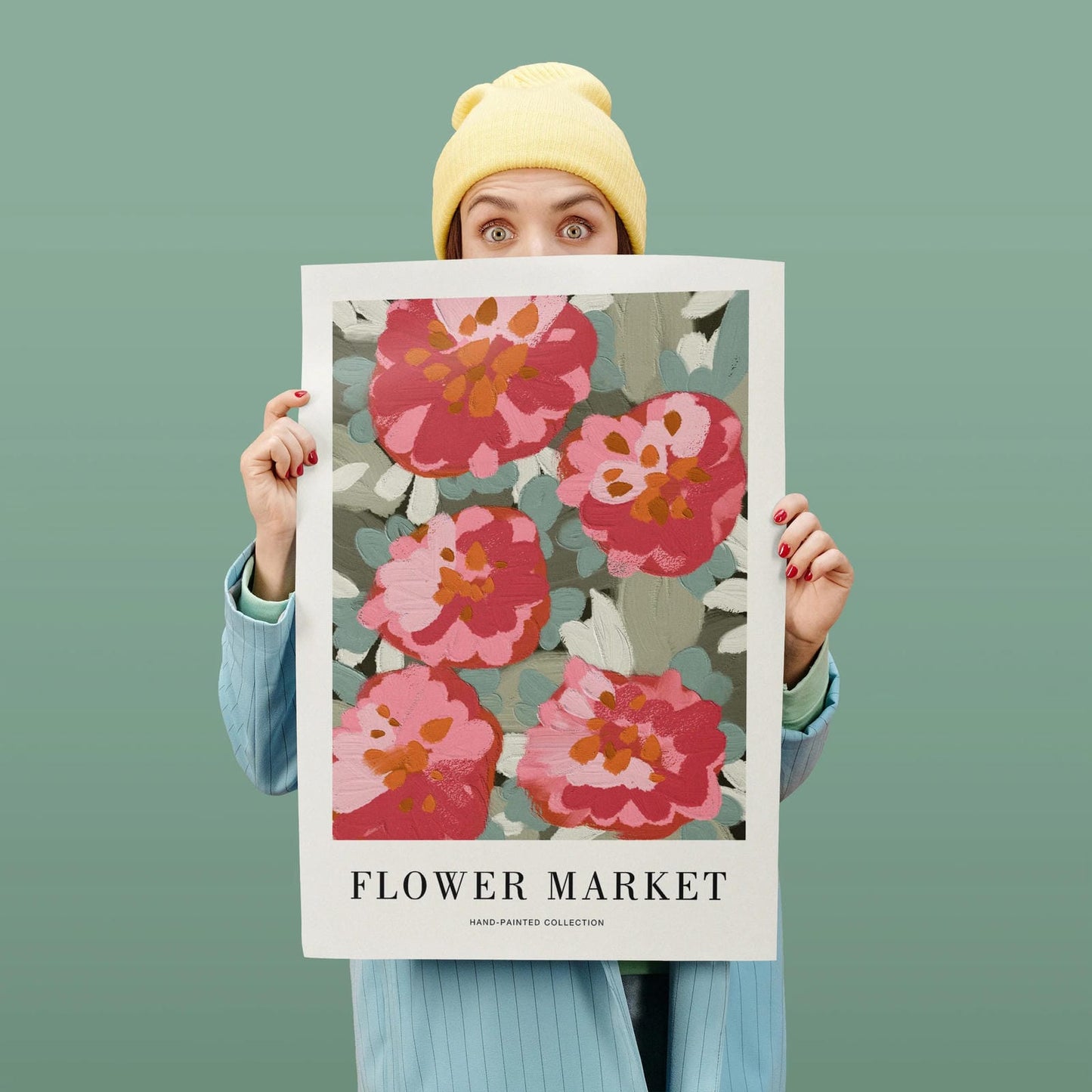 Painted Flower Market Poster