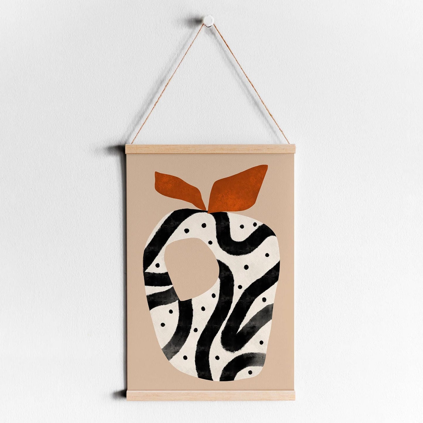 Danish Modern Abstract Ceramic Poster