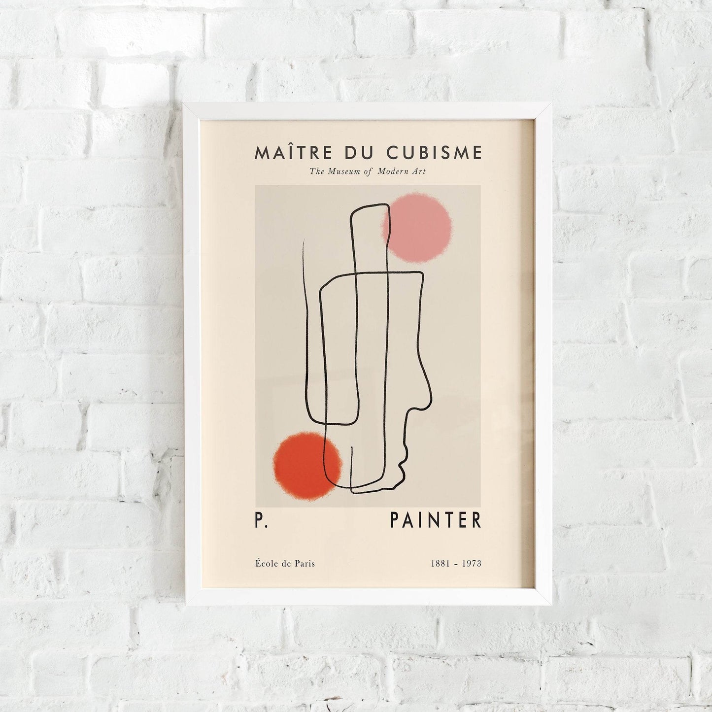 Minimalist Cubism Art Print - HypeSheriff Europe