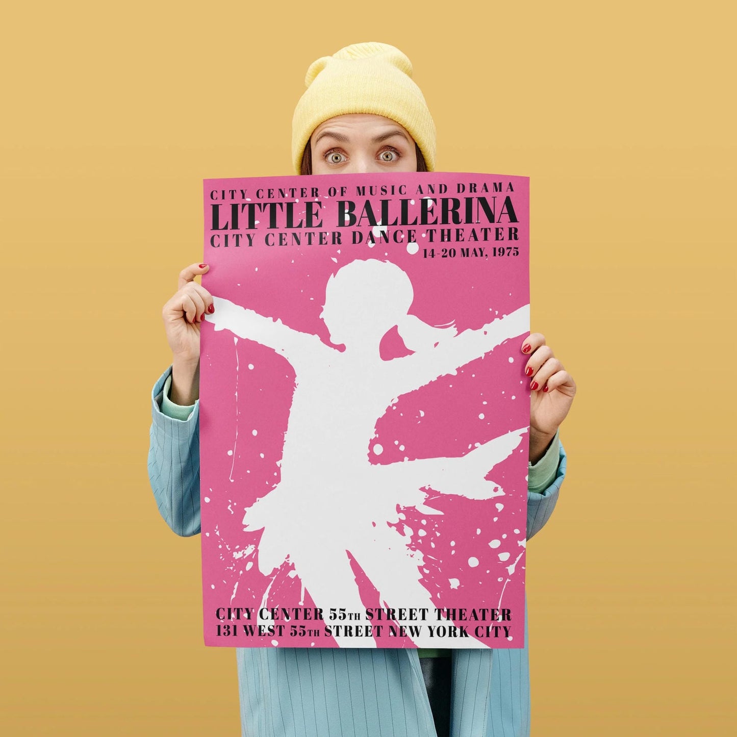 Little Ballerina Pink Poster