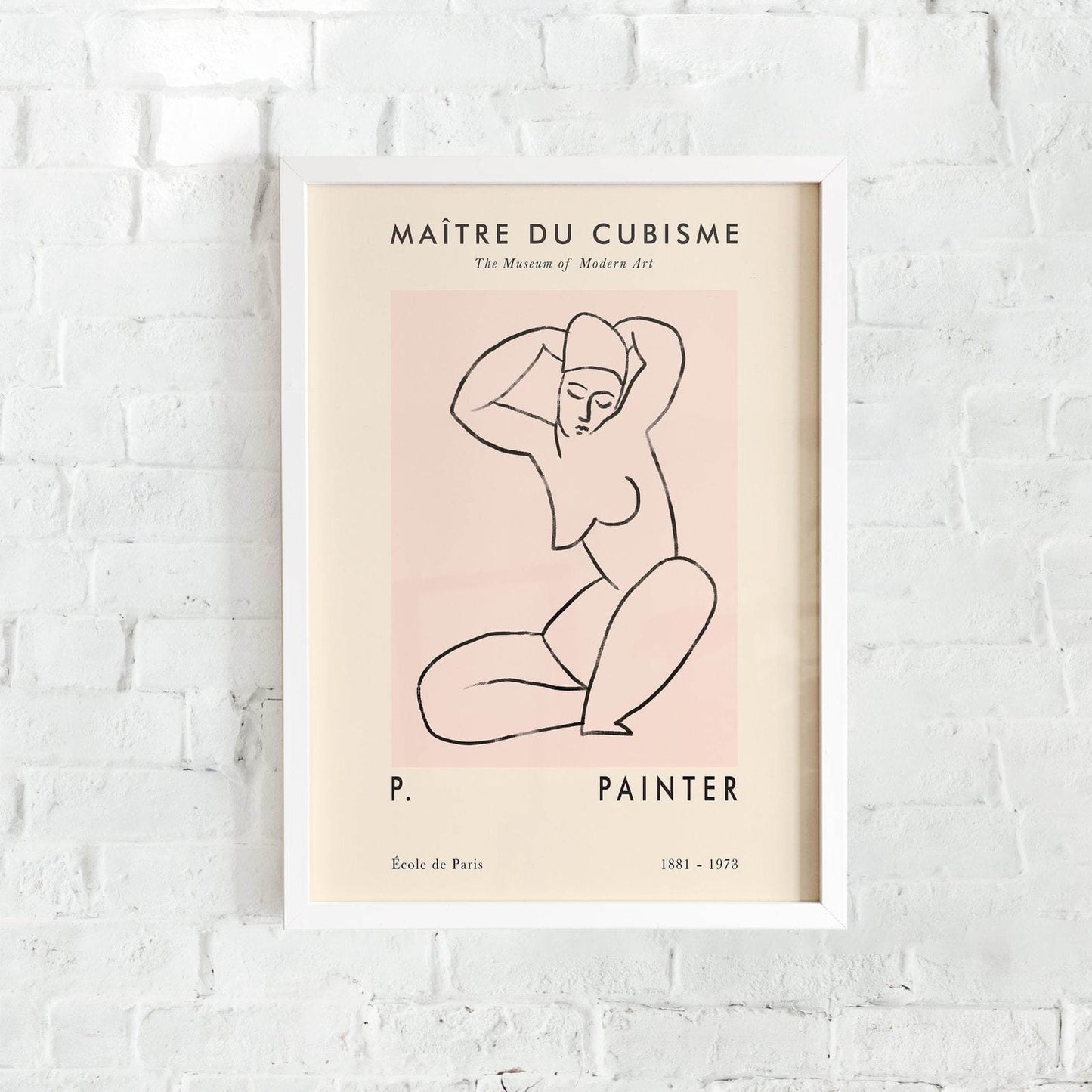 Line Art Cubism Poster - HypeSheriff Europe