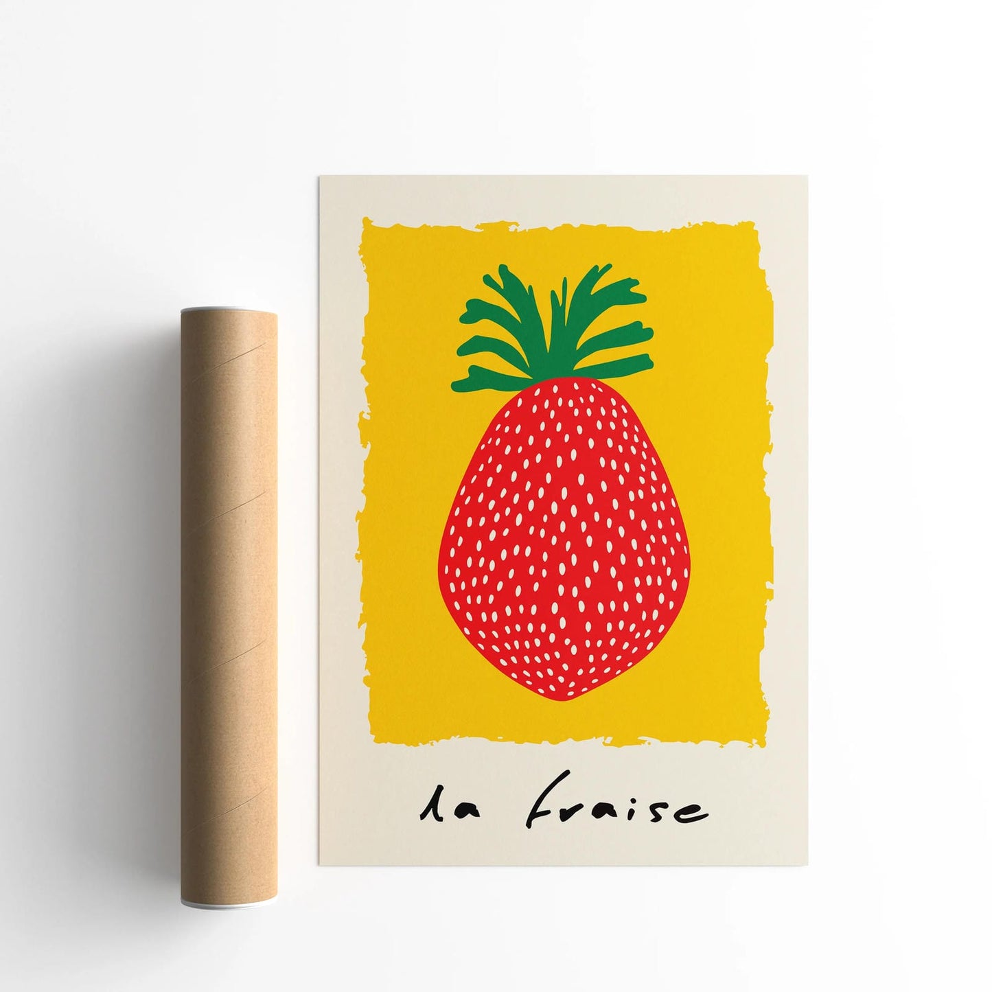 La Fraise Vintage Strawberry Poster