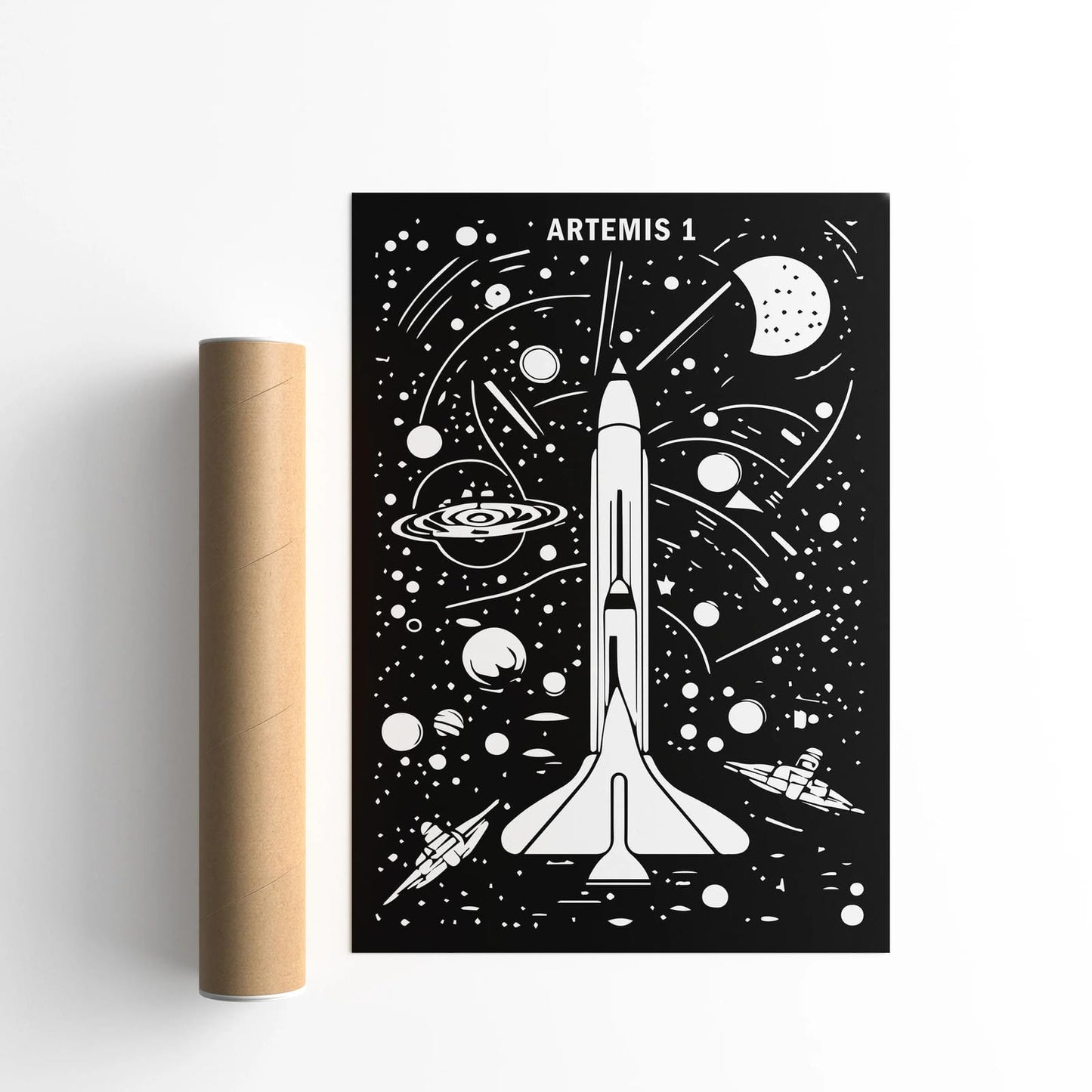 ARTEMIS 1 Nasa Space Poster