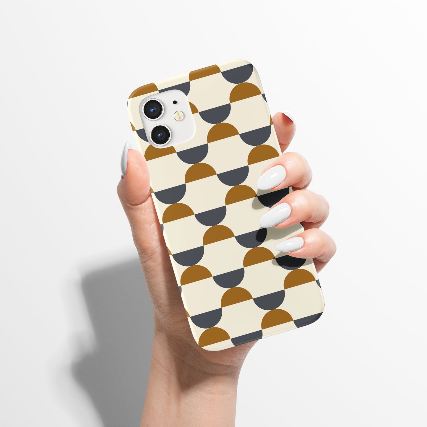 Modern Beige Pattern iPhone Case
