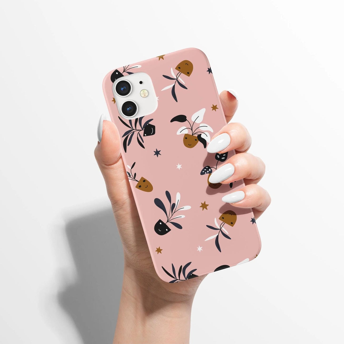 Boho Pink House Plants iPhone Case