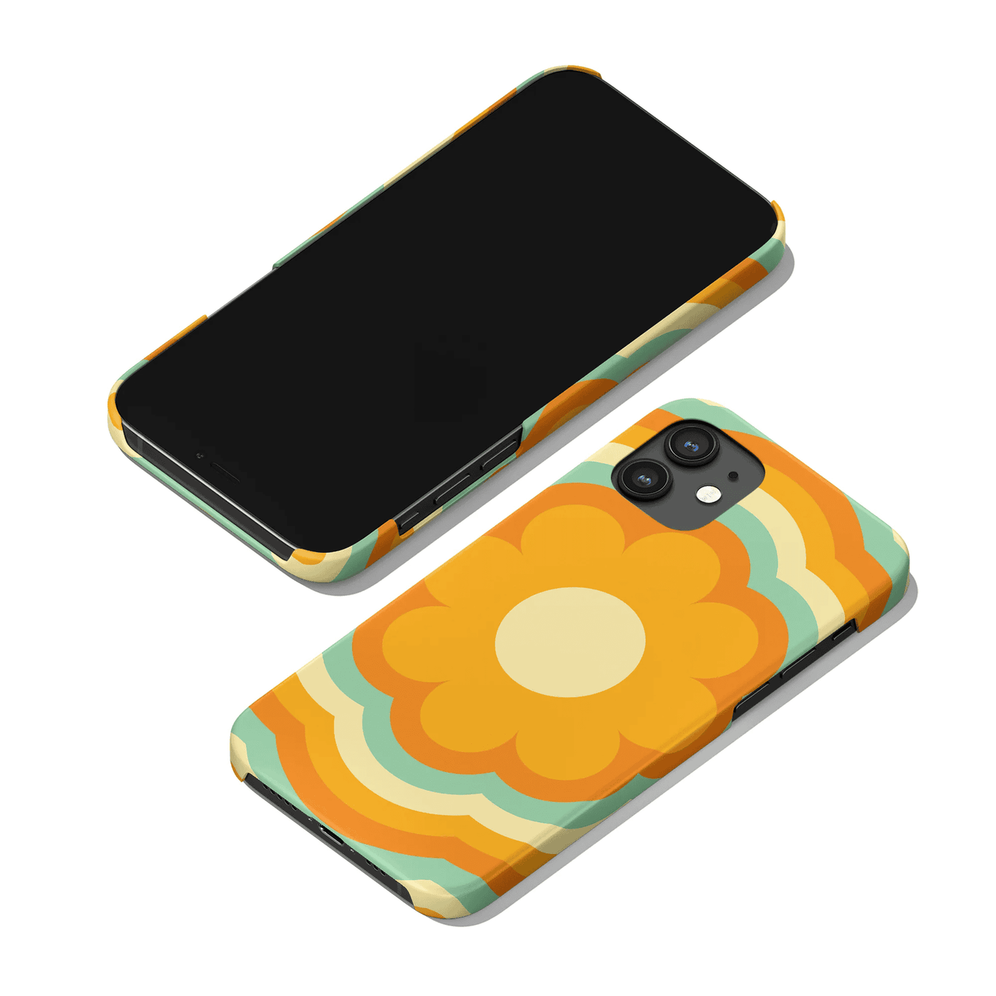 Retro 70s Hippie Flower iPhone Case