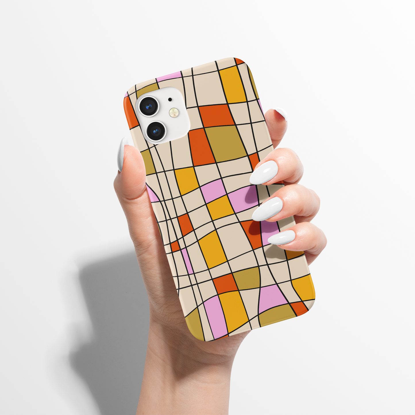 Mondrian Abstract Retro Pattern iPhone Case