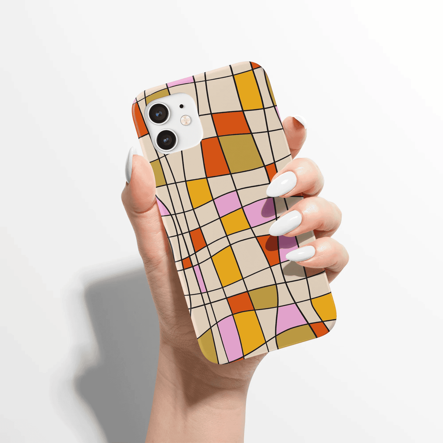 Mondrian Abstract Retro Pattern iPhone Case