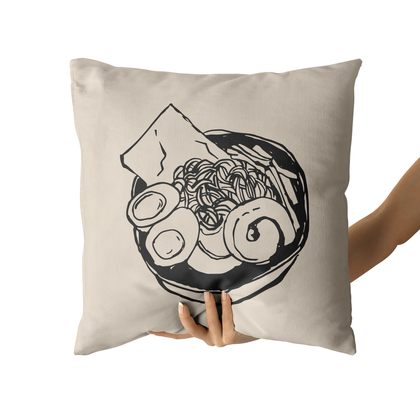 Ramen, Japanese Noodle Dish Kitchen Throw Pillow