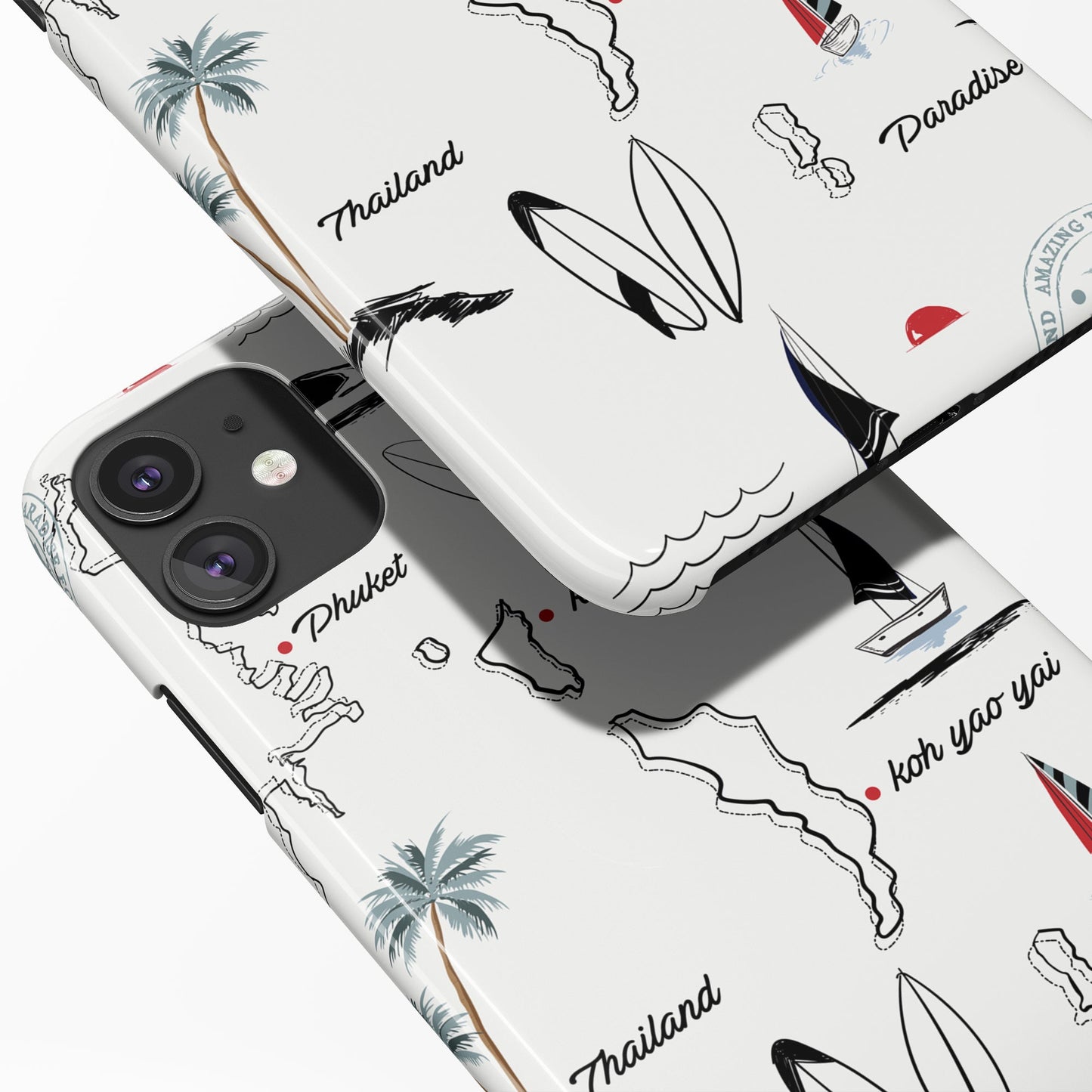 Phuket Thailand Travel Pattern iPhone Case