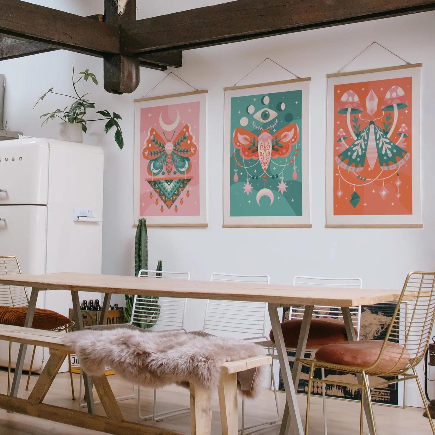Set of 3 Psychodelic Nature Posters