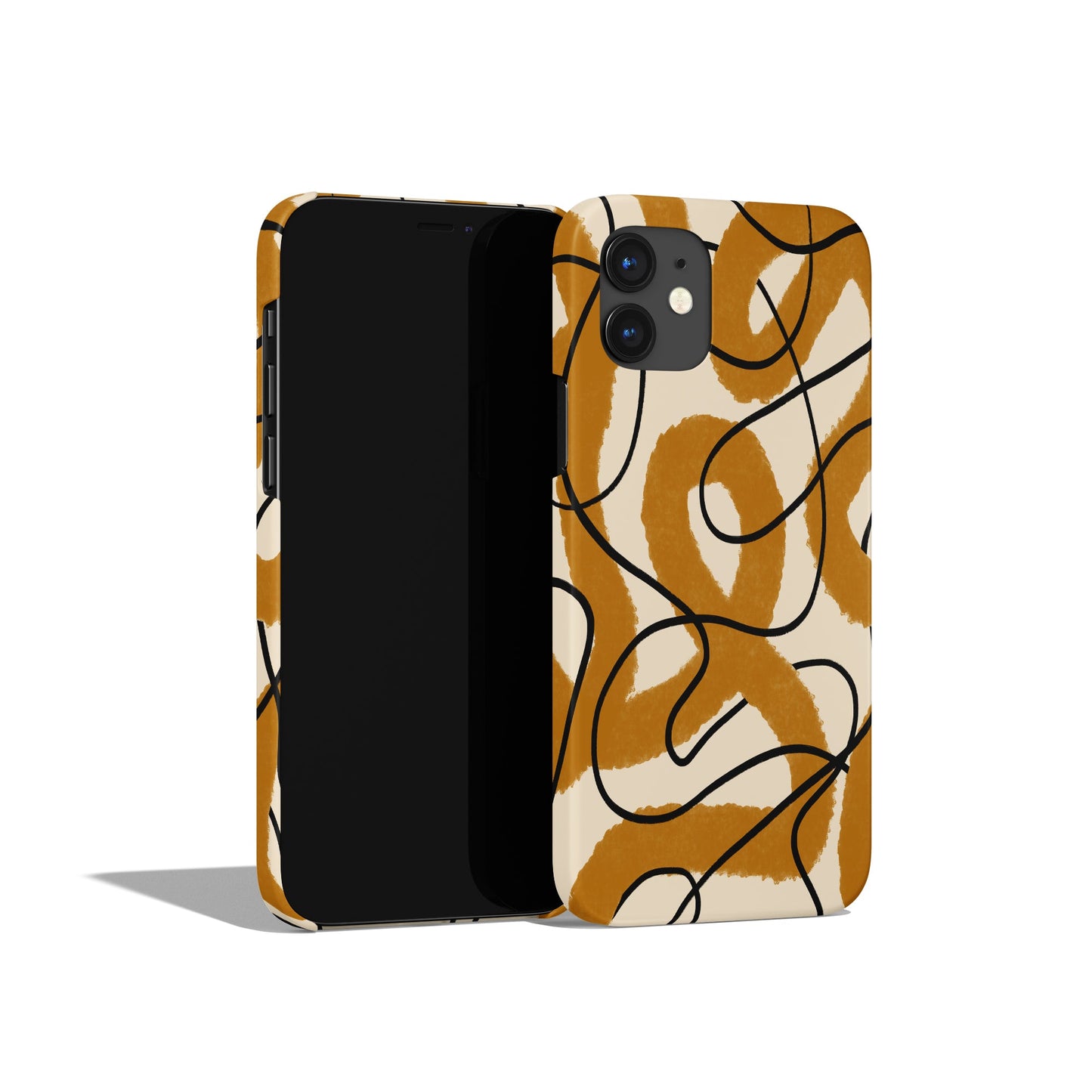 Mustard Danish Modern Art iPhone Case