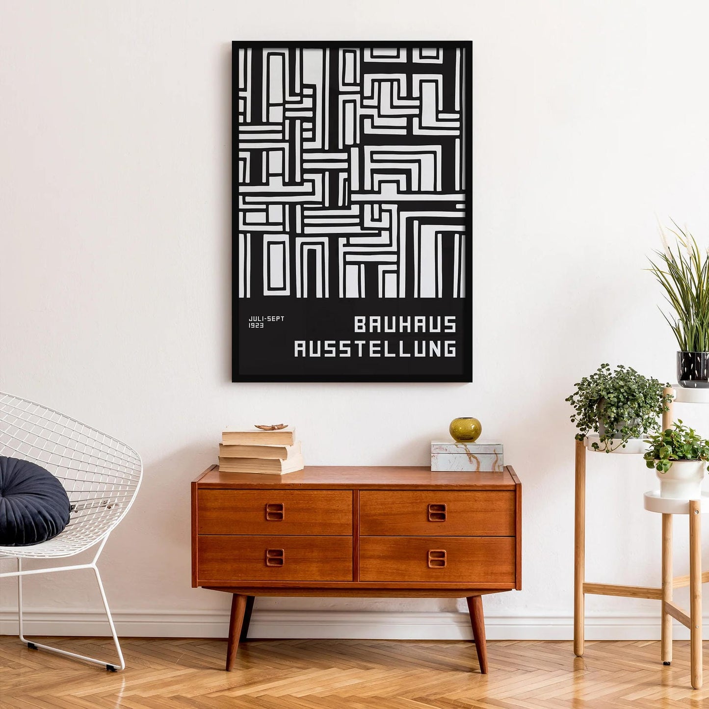 Black and White Bauhaus Poster