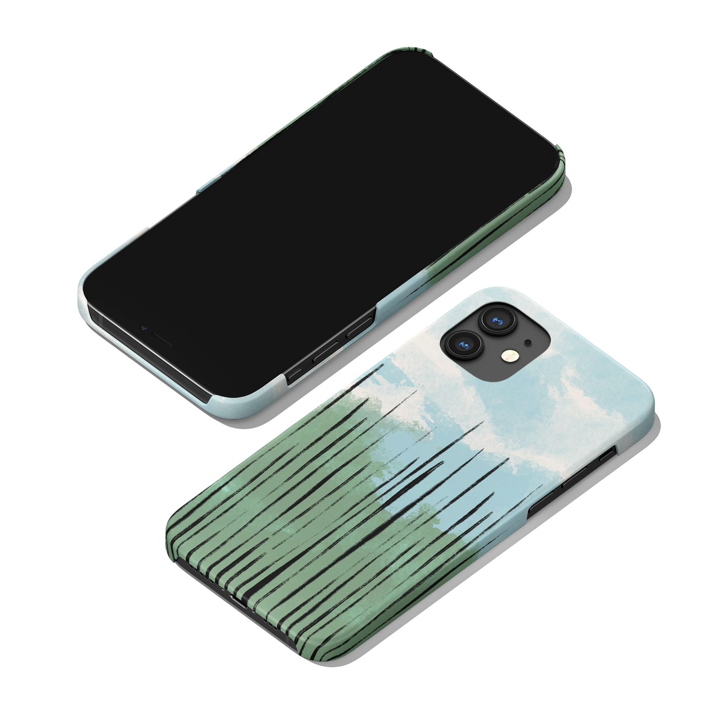 Abstract Japanese Landscape iPhone Case