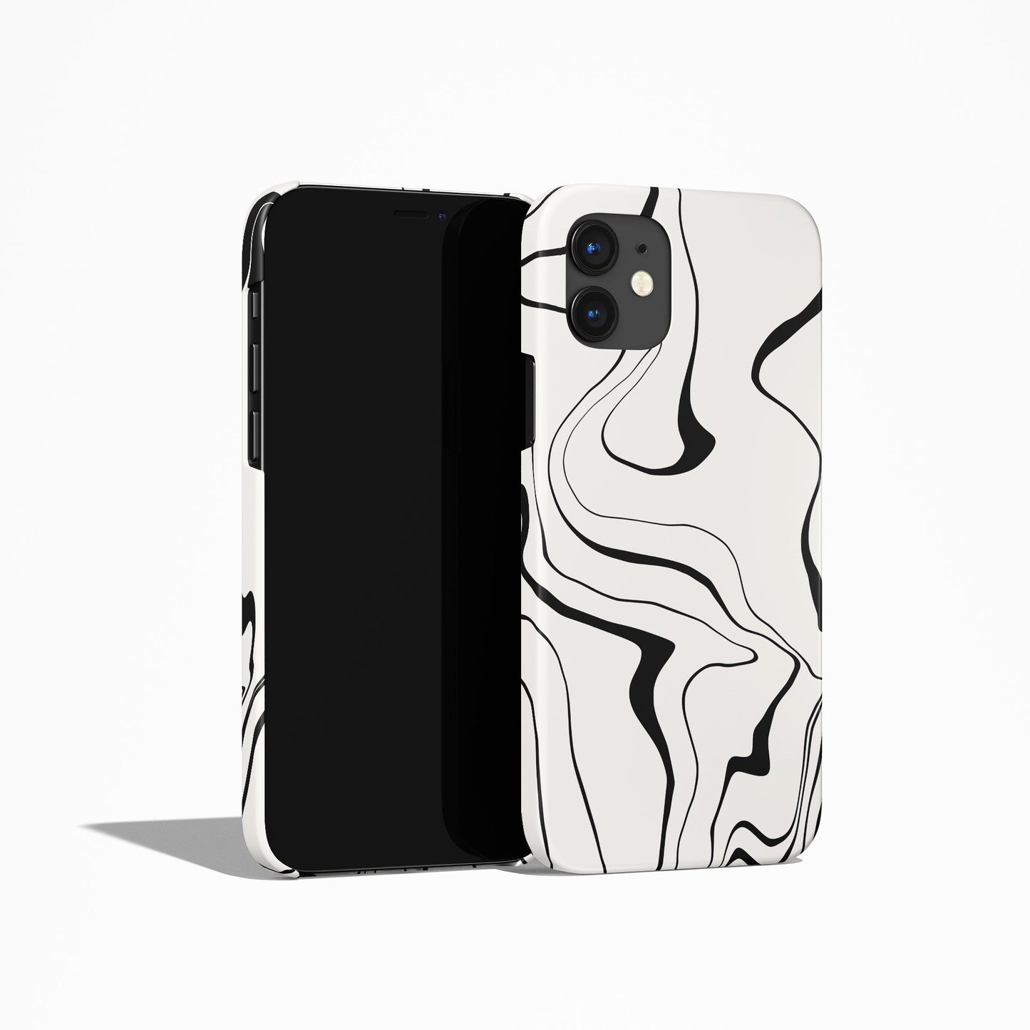 Nordic Swirl B&W iPhone Case