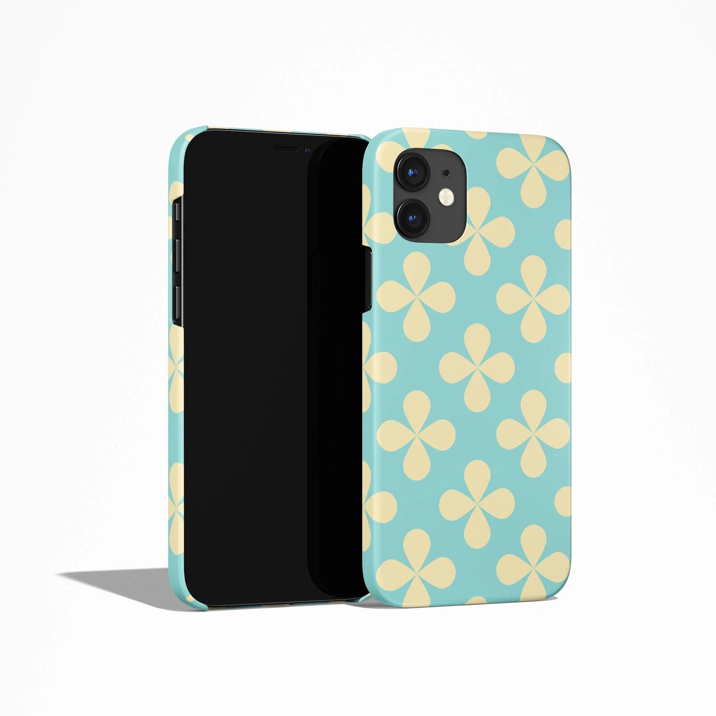 Pastel Yellow Flowers Pattern iPhone Case